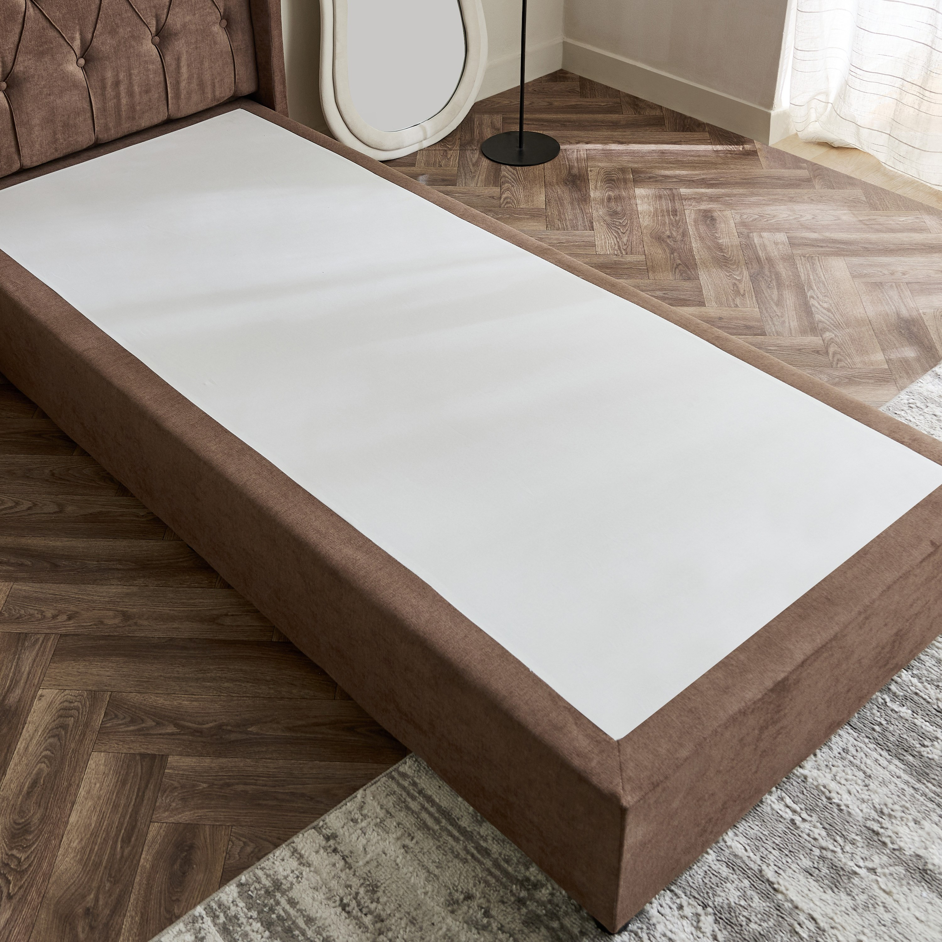 Curvy Chester Single Upholstered Bed - 90x200 cm-hbxkidsandyouth-bedsandbedsets-beds-single-image-6