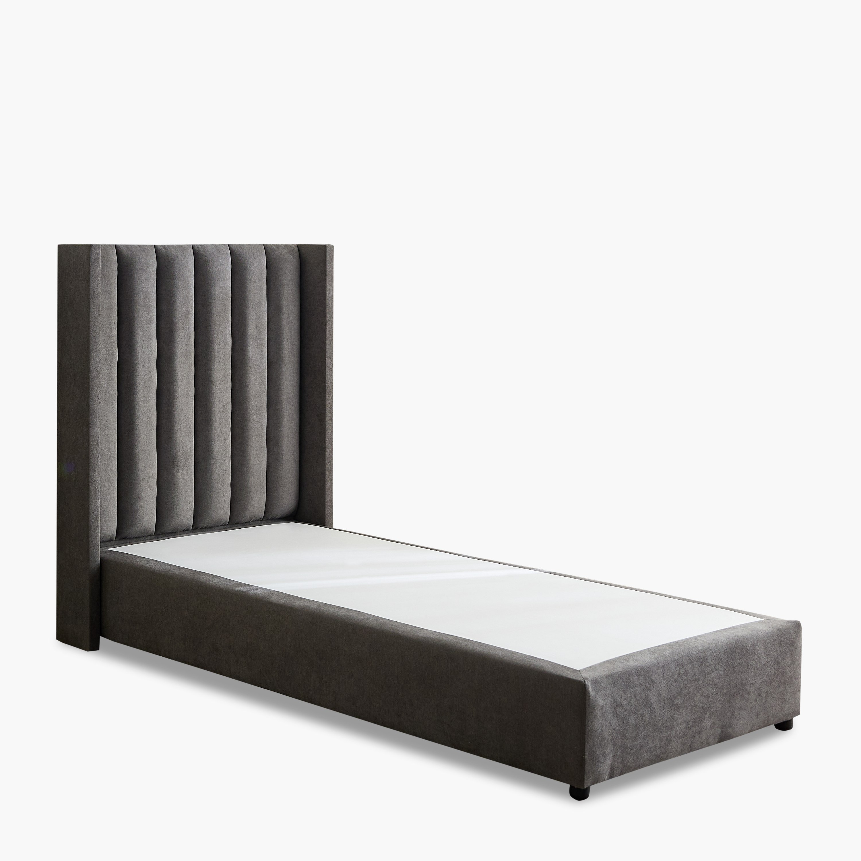 Curvy Clark Upholstered Single Bed - 90x200 cm-hbxkidsandyouth-bedsandbedsets-beds-single-image-8