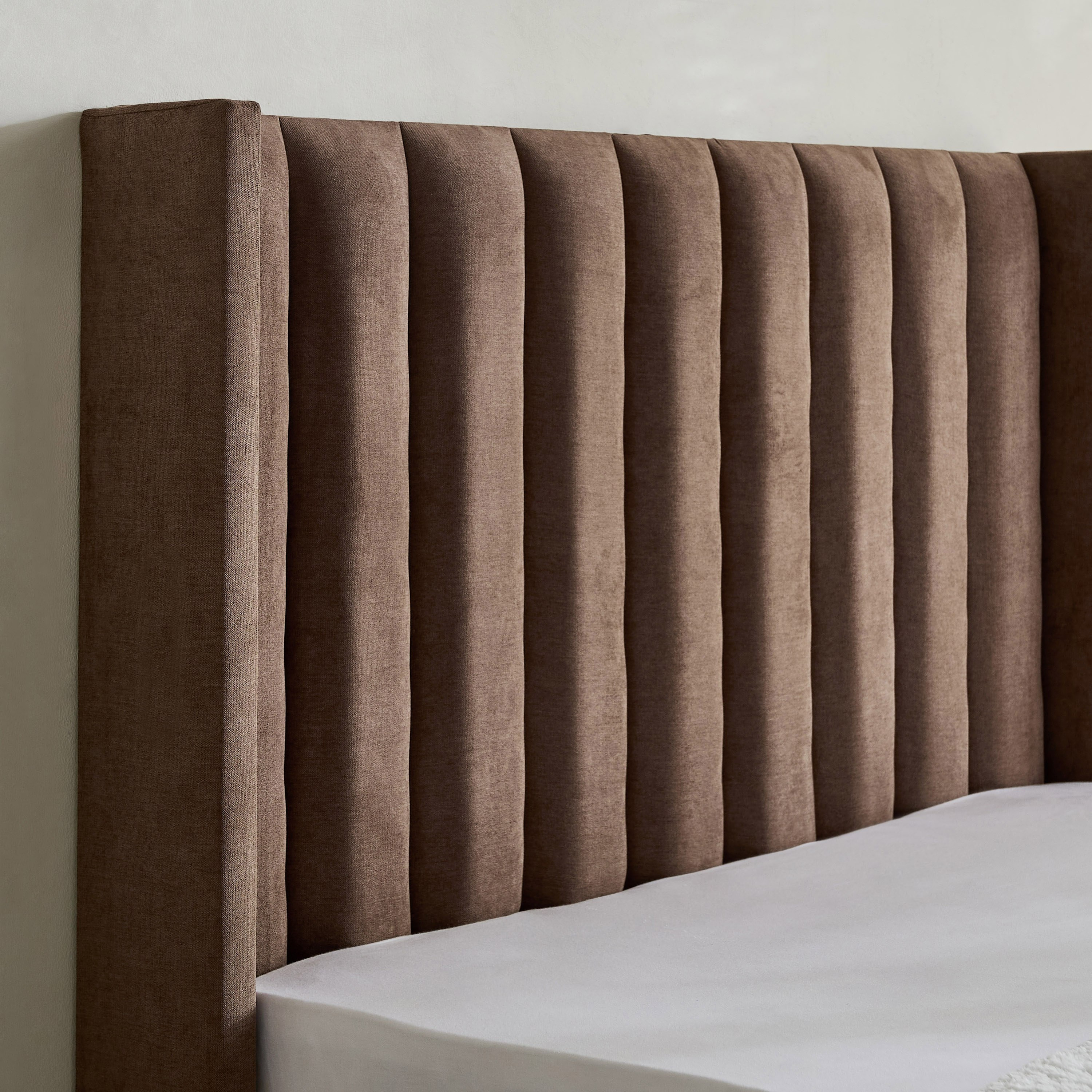Curvy Clark Upholstered Twin Bed - 120x200 cm-hbxbedroom-bedsandbedsets-upholsteredbeds-twin-image-4