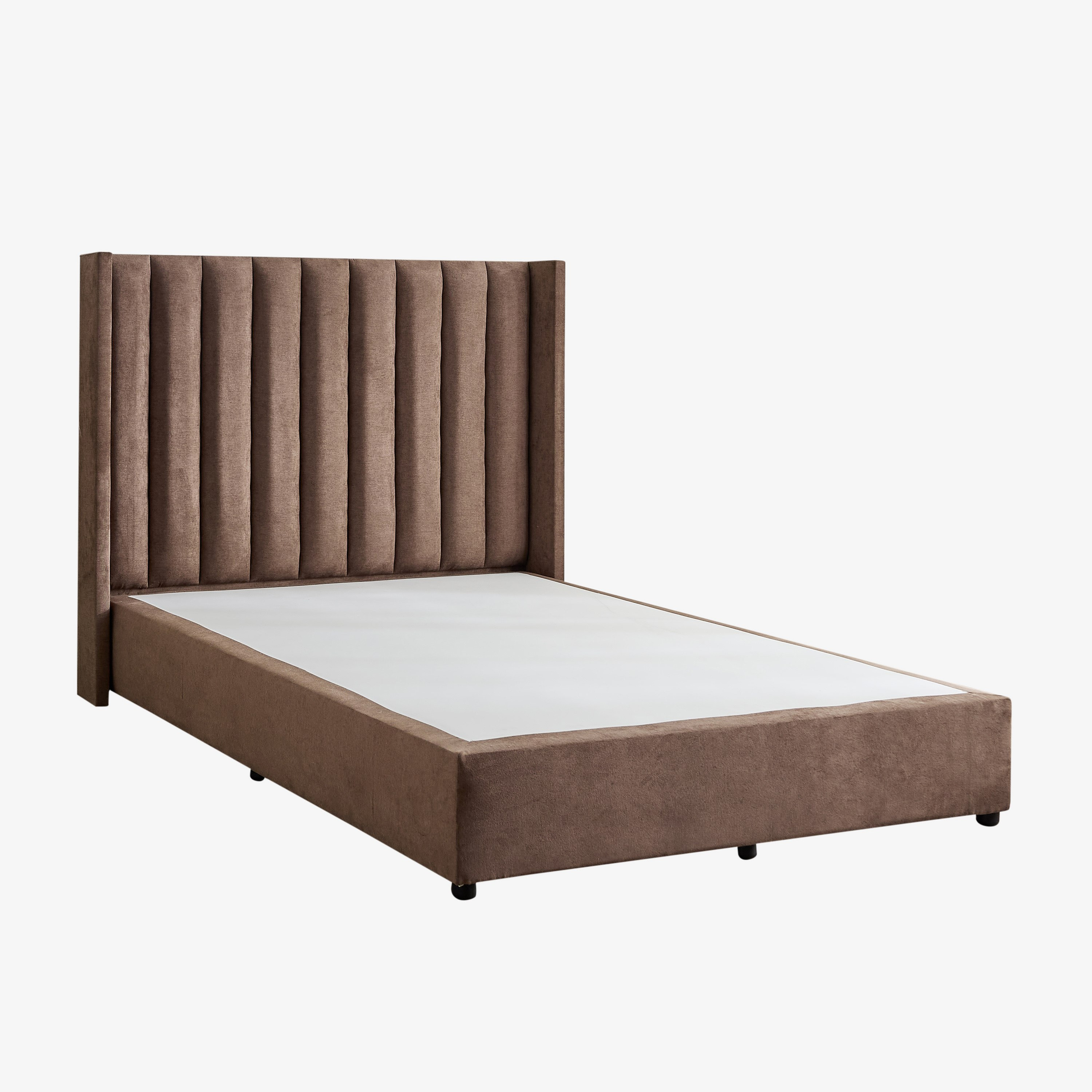 Curvy Clark Upholstered Twin Bed - 120x200 cm-hbxbedroom-bedsandbedsets-upholsteredbeds-twin-image-8