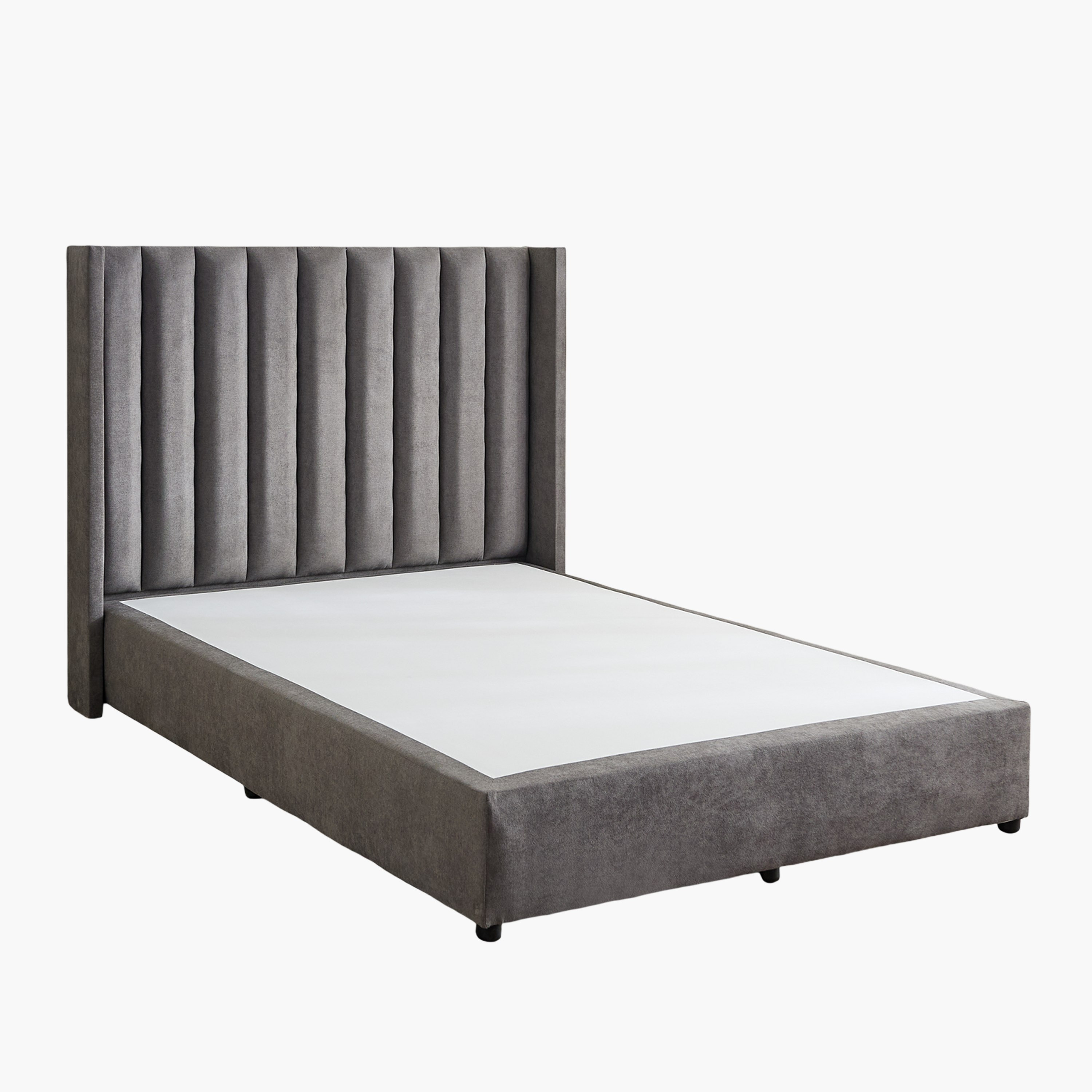 Curvy Clark Upholstered Twin Bed - 120x200 cm-hbxbedroom-bedsandbedsets-upholsteredbeds-twin-image-8