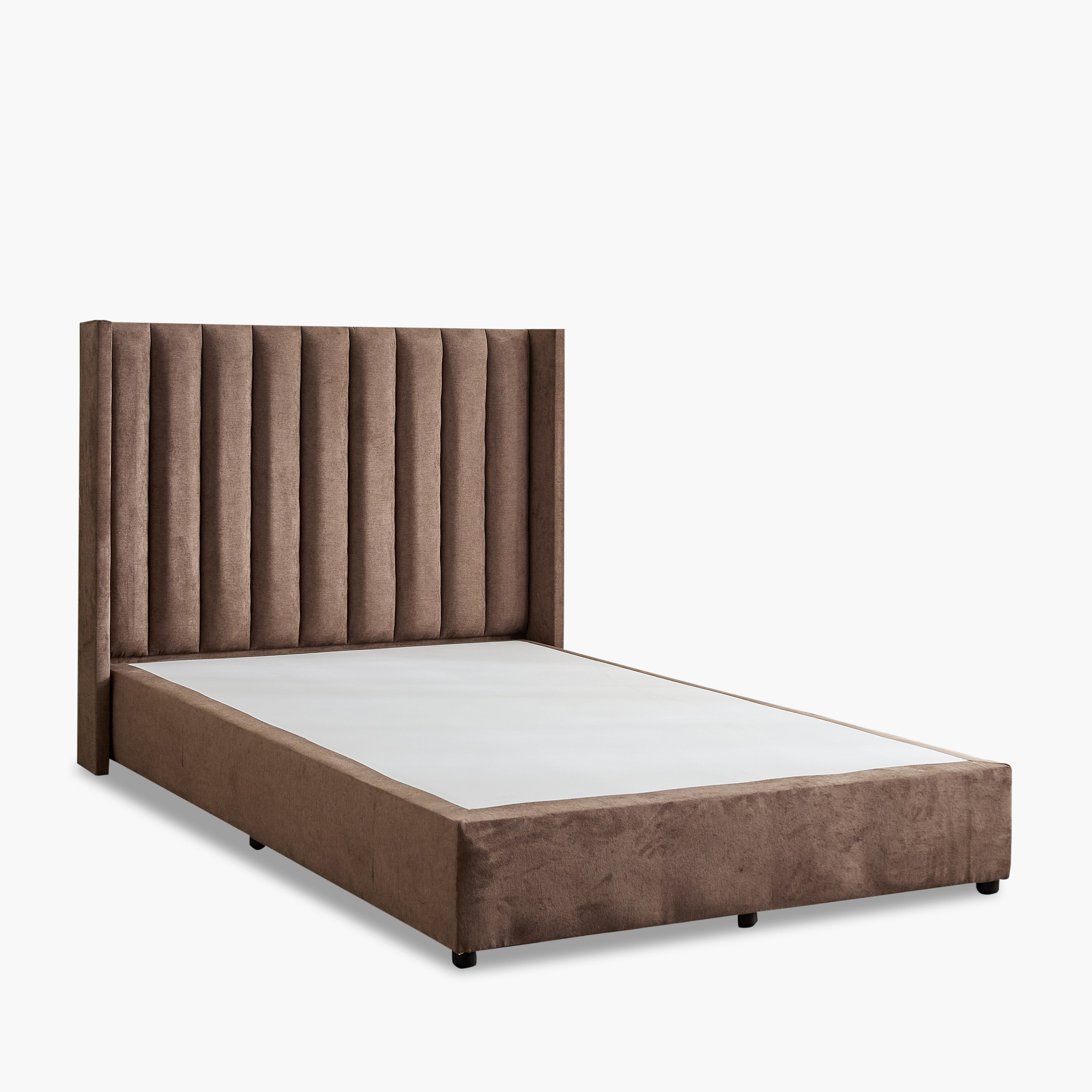 Curvy Clark Upholstered Queen Bed - 140x200 cm-hbxbedroom-bedsandbedsets-beds-queen-image-8