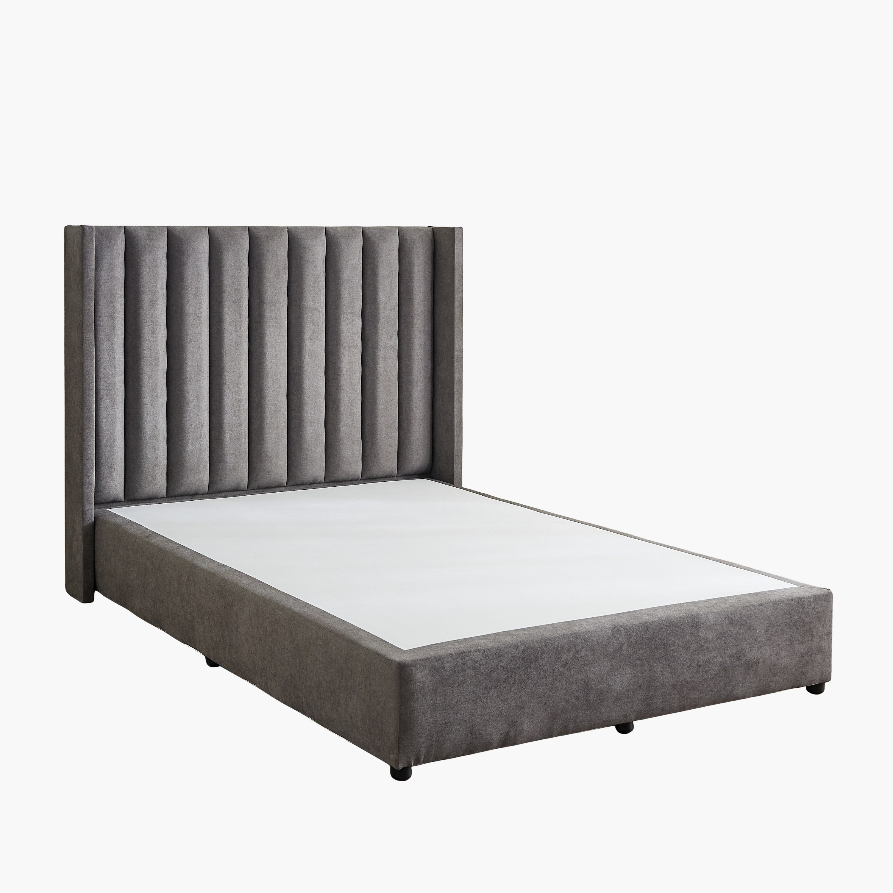 Curvy Clark Upholstered Queen Bed - 140x200 cm-hbxbedroom-bedsandbedsets-beds-queen-image-8