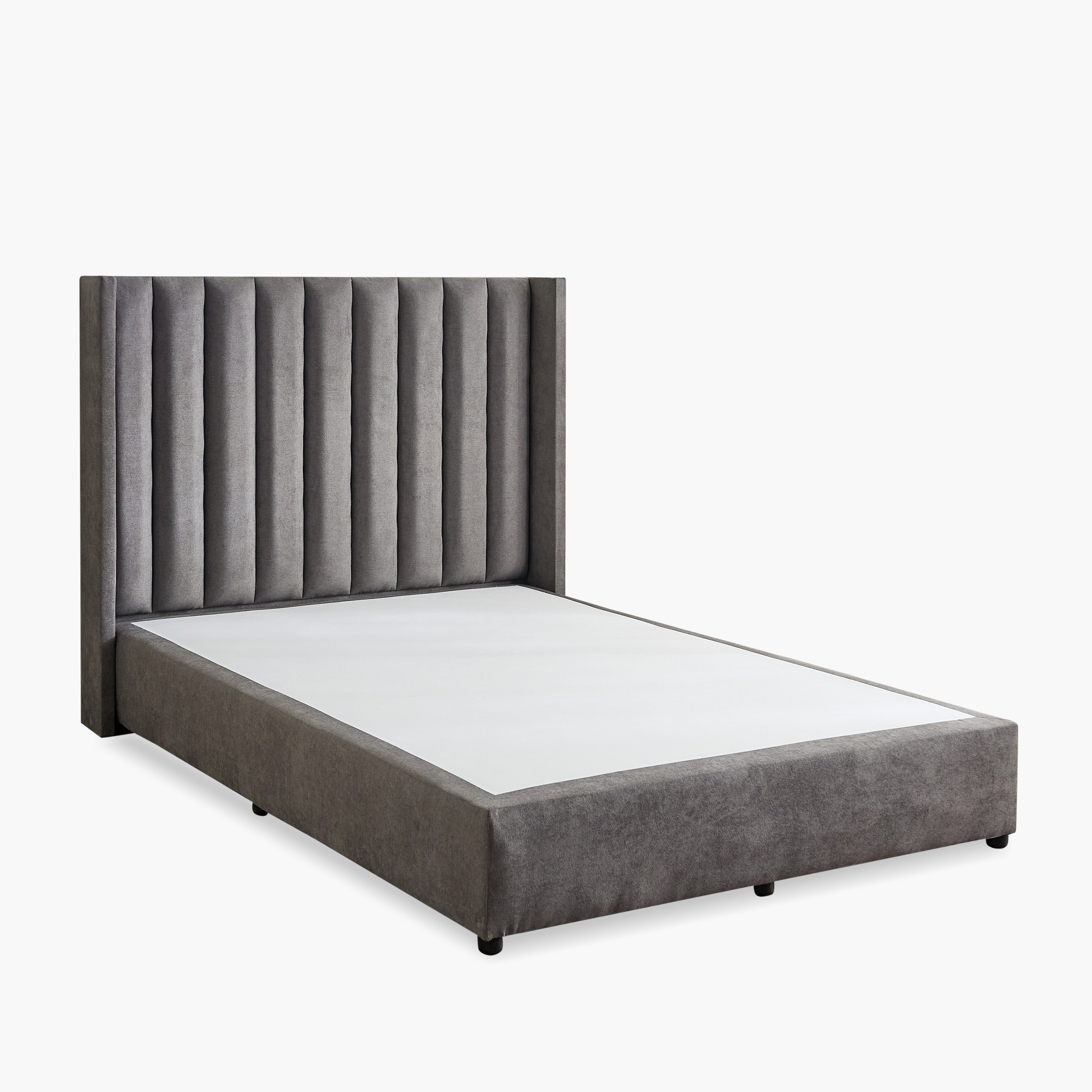Curvy Clark Upholstered Queen Bed - 160x200 cm-hbxbedroom-bedsandbedsets-beds-queen-image-8