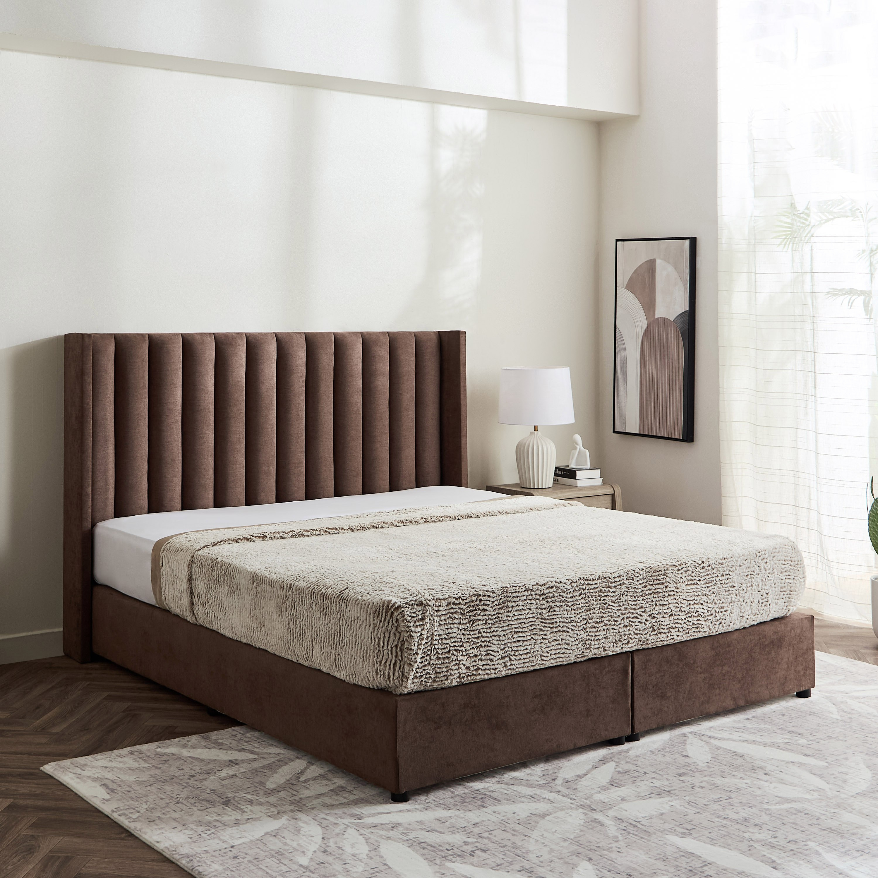 Curvy Clark Upholstered King Bed - 180x200 cm-PROMO_HB_UAE_HBX10_250526-image-1