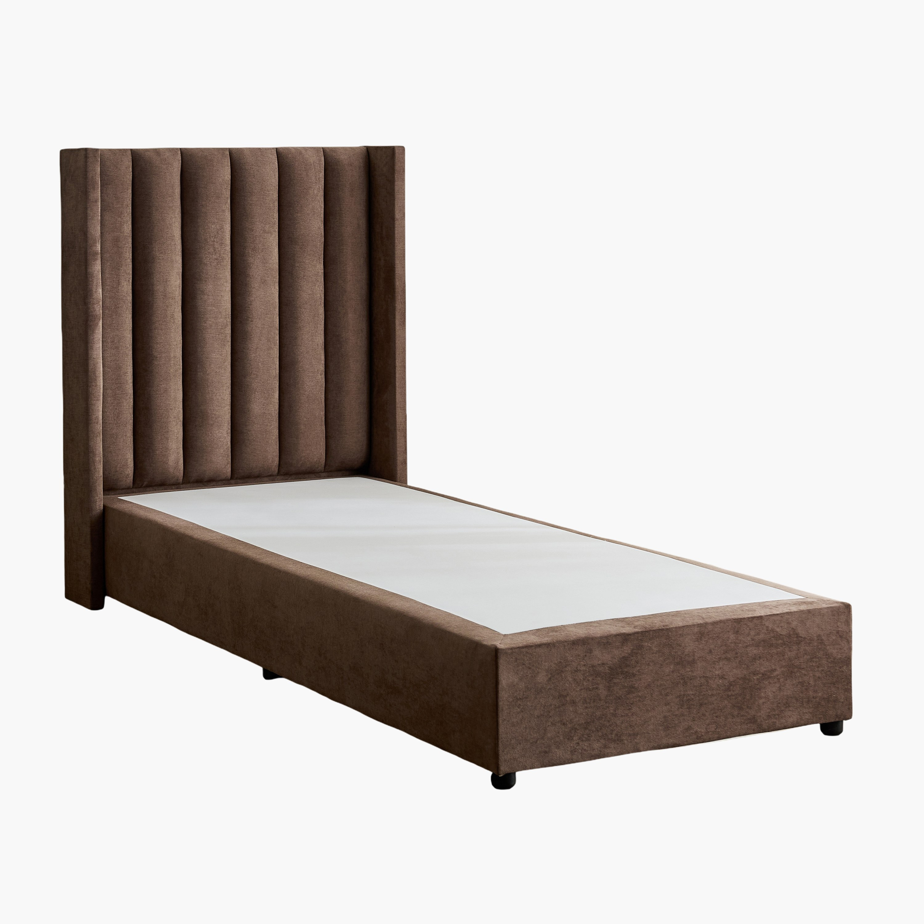 Curvy Clark Upholstered Single Bed - 90x200 cm-hbxkidsandyouth-bedsandbedsets-beds-single-image-8