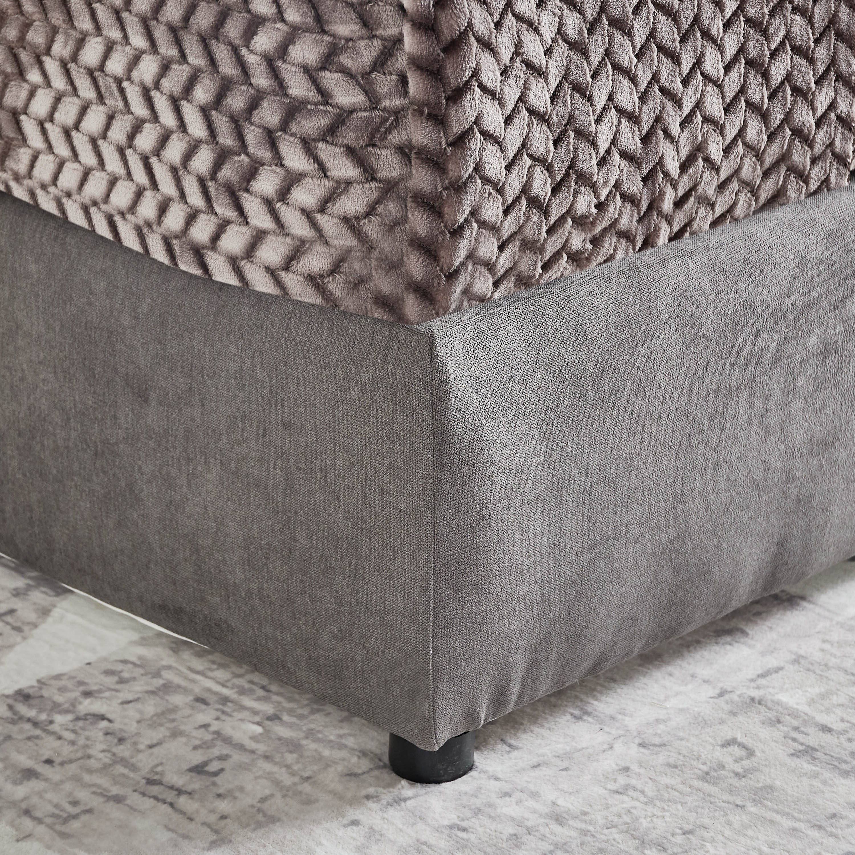Curvy Rubik Twin Upholstered Bed - 120x200 cm-hbxbedroom-bedsandbedsets-upholsteredbeds-twin-image-6