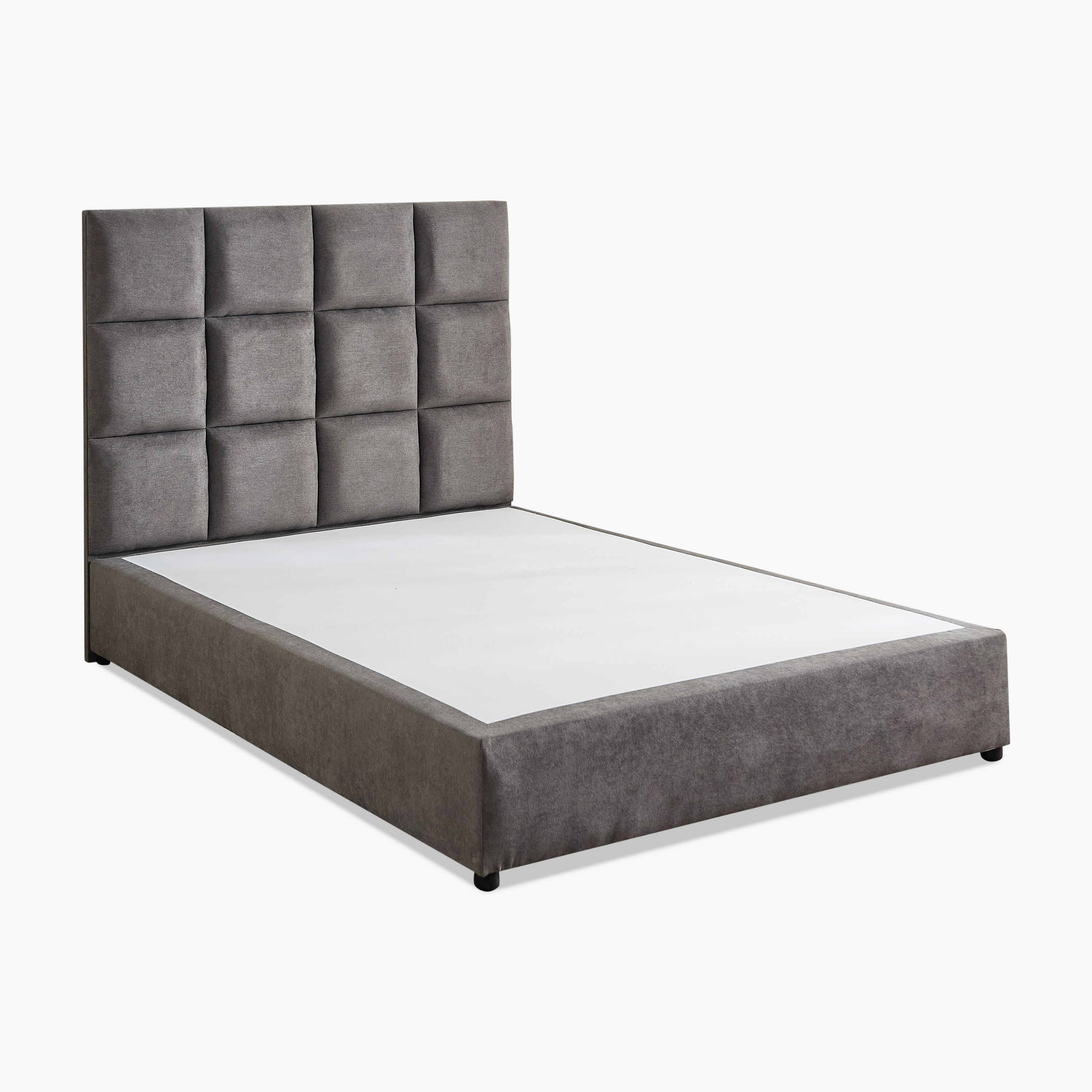 Curvy Rubik Twin Upholstered Bed - 120x200 cm-hbxbedroom-bedsandbedsets-upholsteredbeds-twin-image-8
