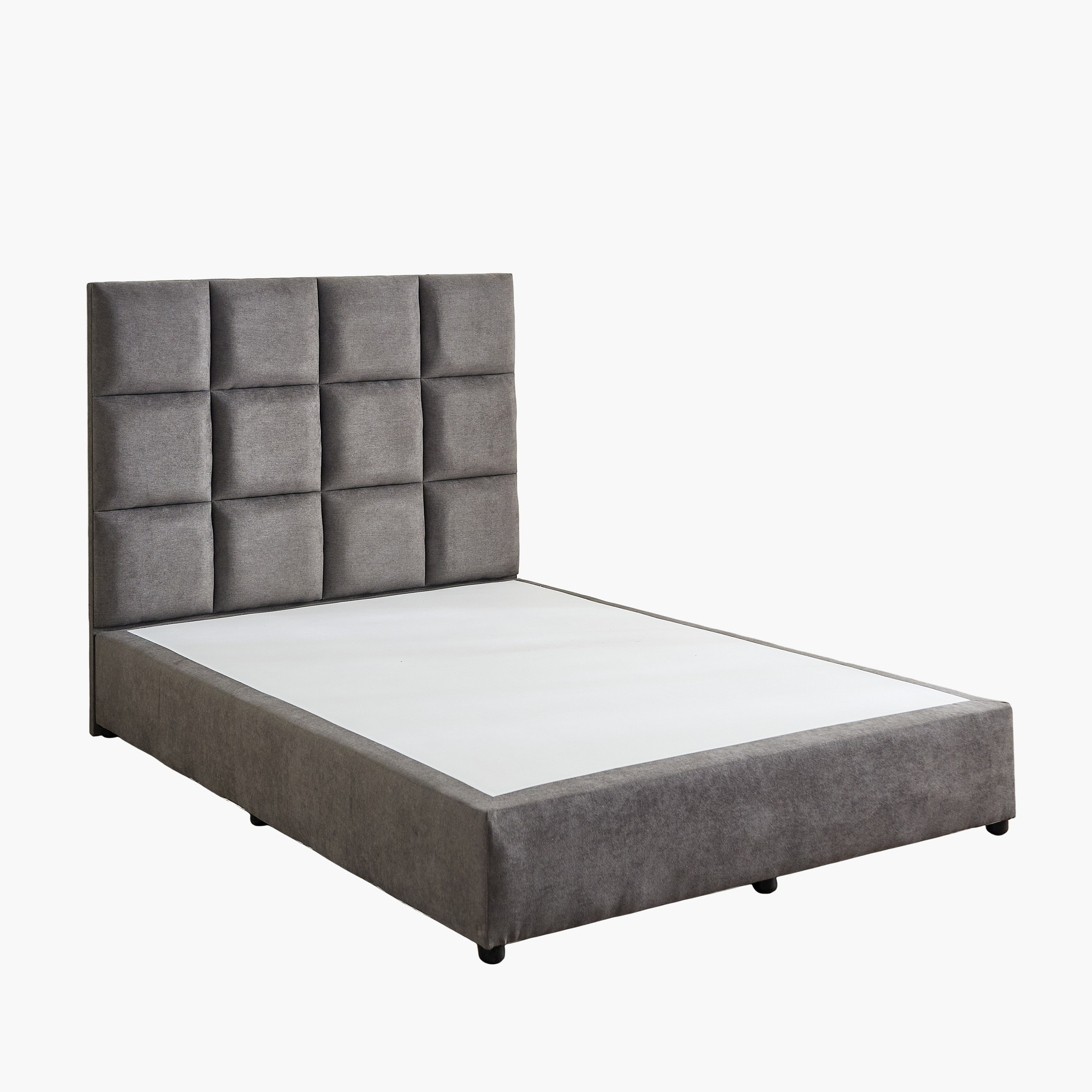 Curvy Rubik Queen Upholstered Bed - 160x200 cm-hbxbedroom-bedsandbedsets-beds-queen-image-8