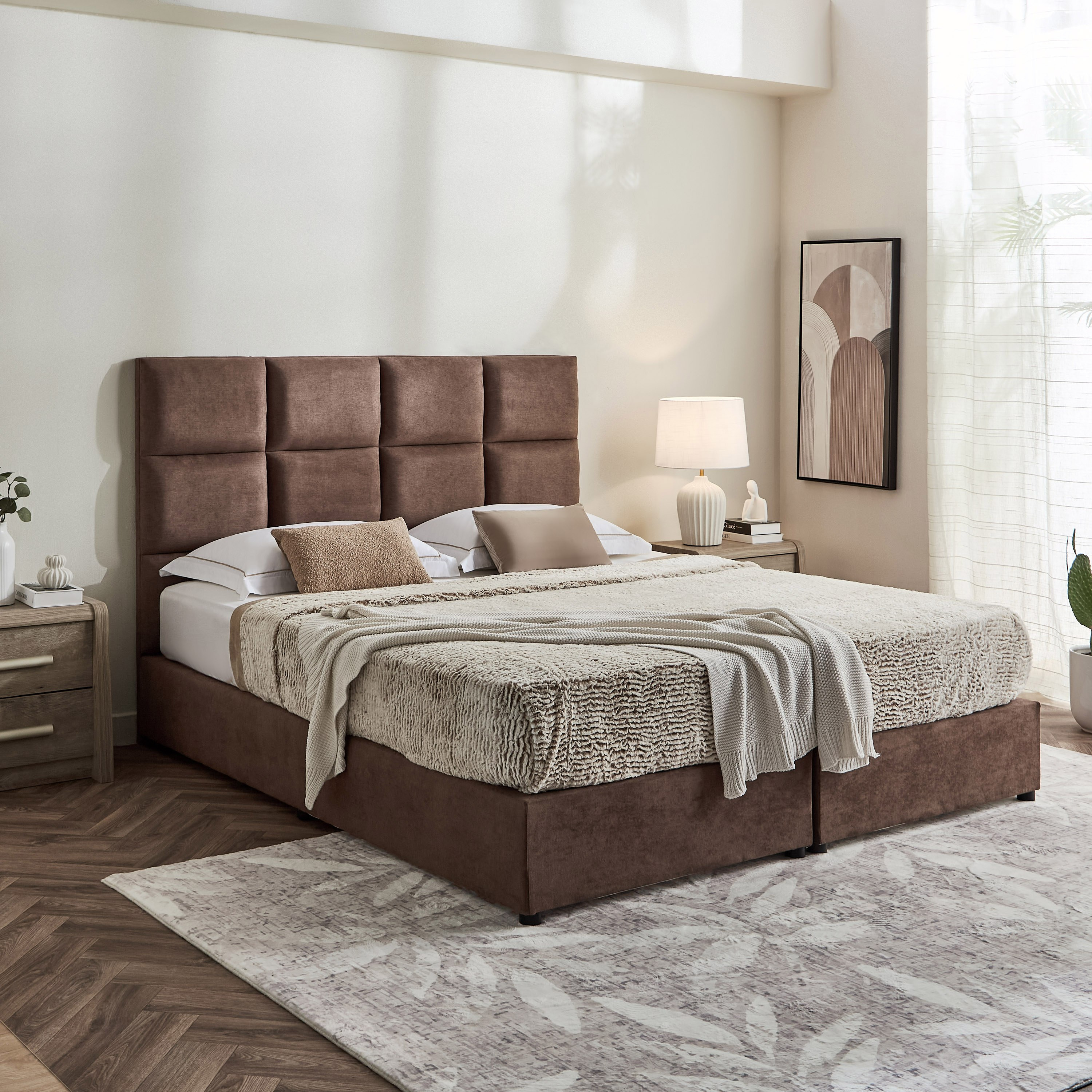Curvy Rubik Upholstered King Bed - 180x200 cm-PROMO_HB_UAE_HBX10_250526-image-8
