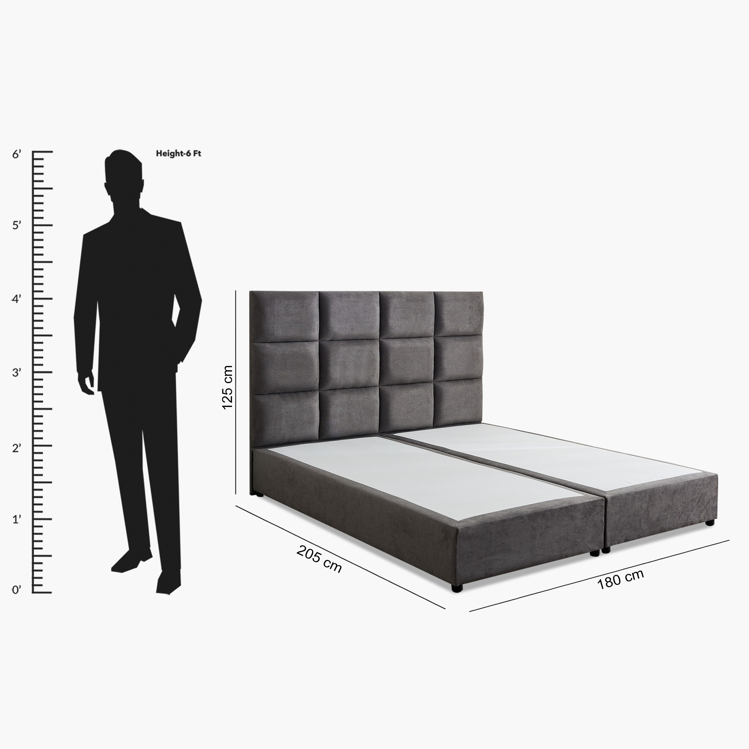 Curvy Rubik Upholstered King Bed - 180x200 cm-PROMO_HB_UAE_HBX10_250526-image-10