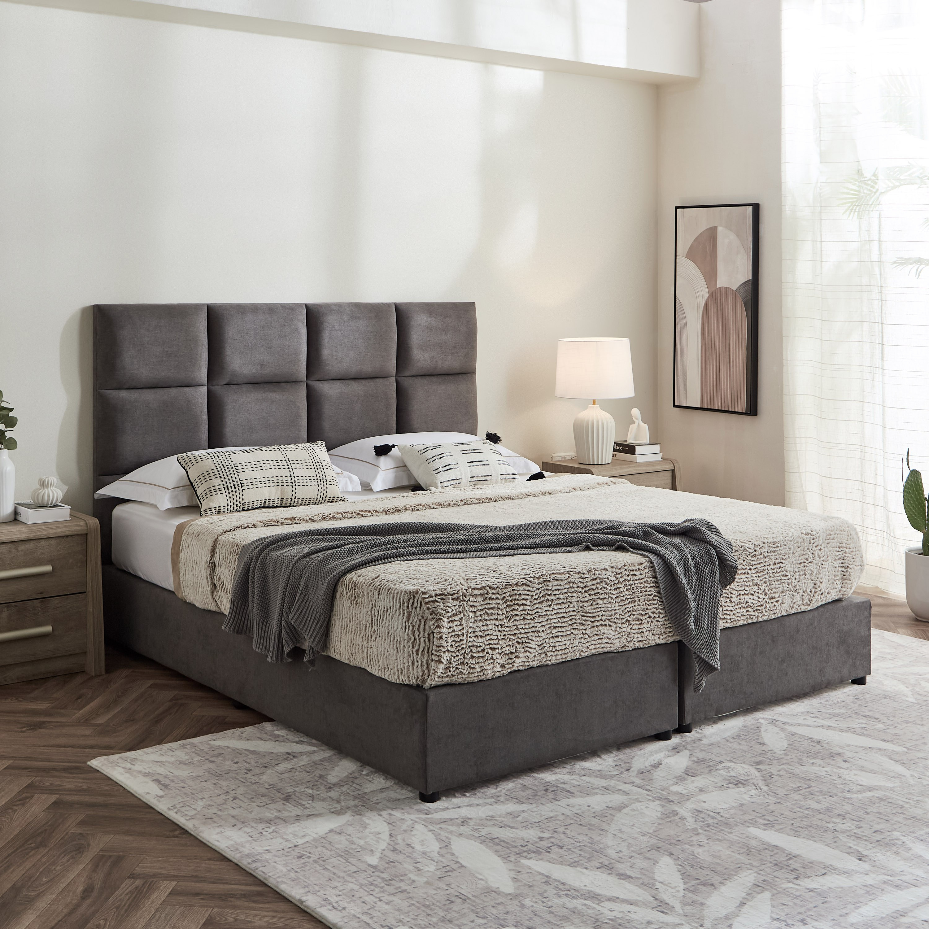 Curvy Rubik Upholstered King Bed - 180x200 cm-PROMO_HB_UAE_HBX10_250526-image-8