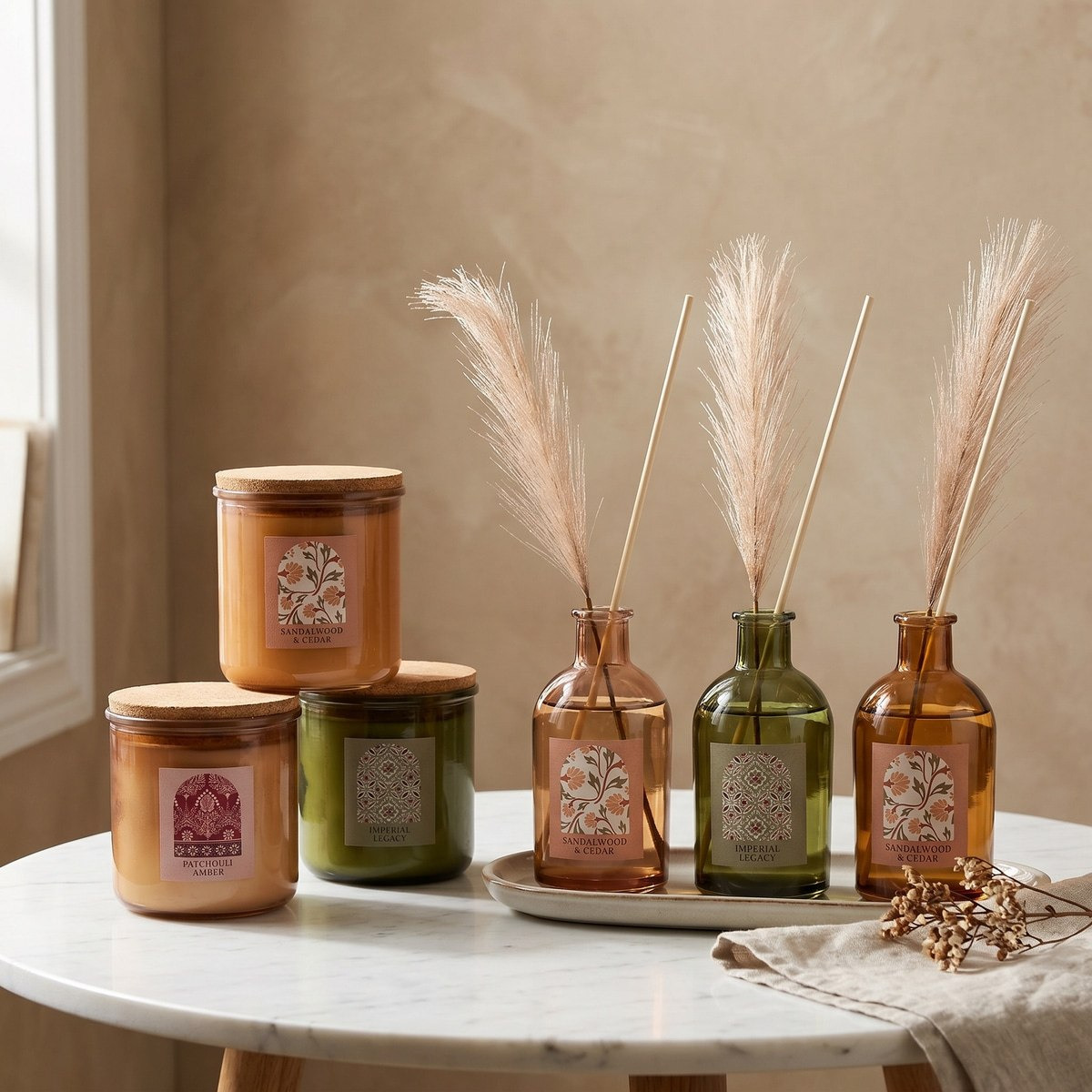 موزع عطور بالأعواد جاردينيا باتشولي عنبر من نوفوري - 200 مل-hbxbedroom-homefragrance-diffusers-image-5
