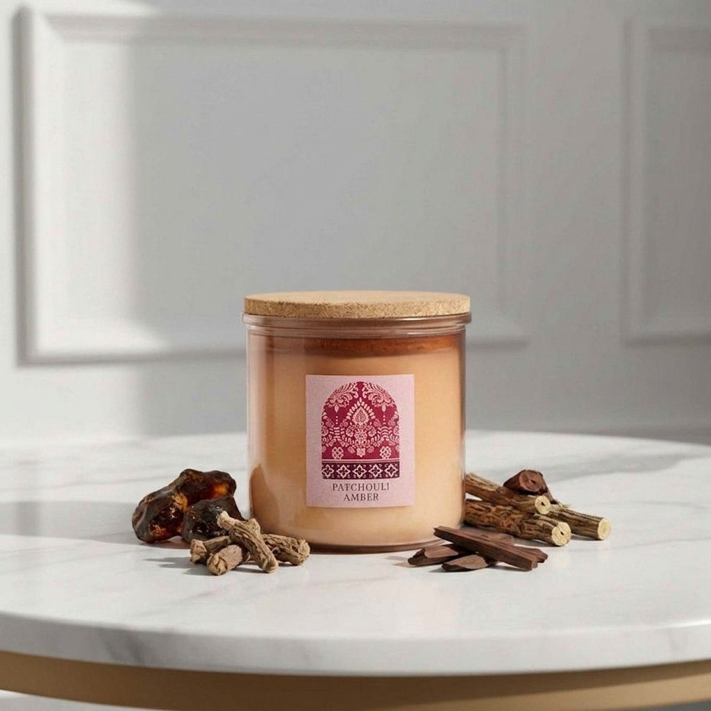 Nuvori Gardenia Patchouli Amber Jar Candle -  340 gm-hbxdiningroom-decorandaccessories-candles-image-1