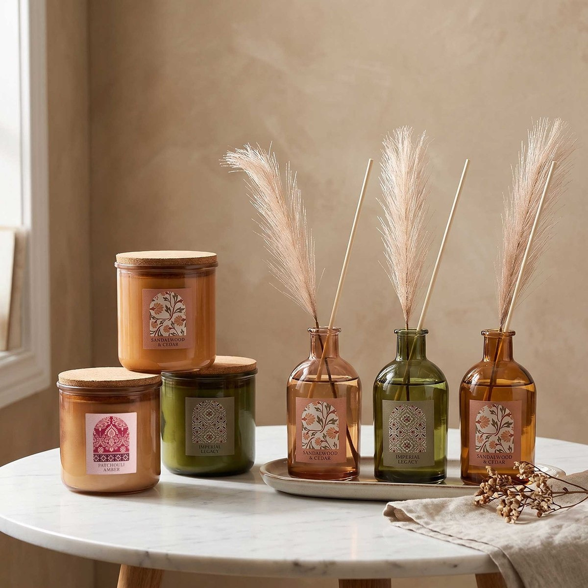Nuvori Gardenia Patchouli Amber Jar Candle -  340 gm-hbxdiningroom-decorandaccessories-candles-image-4