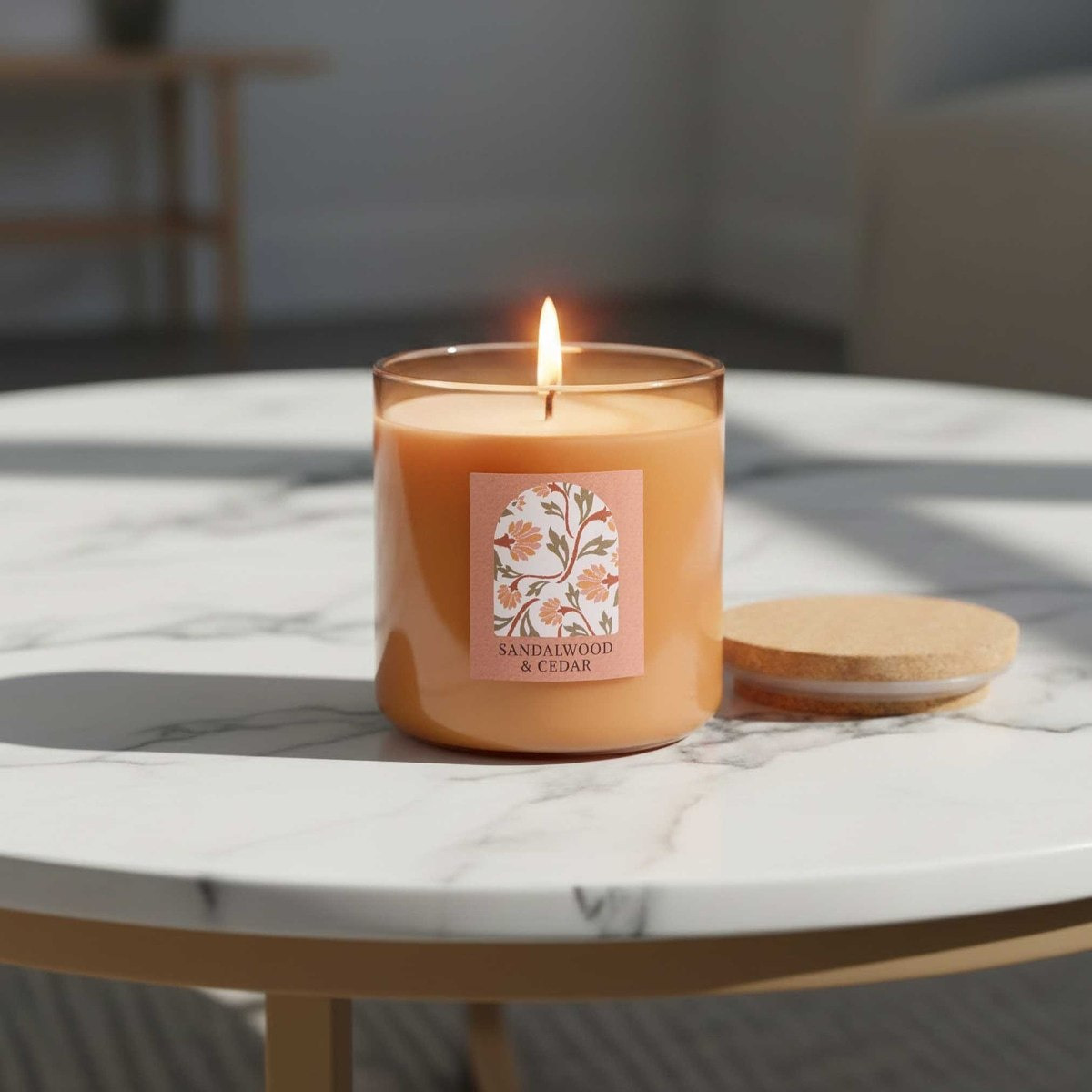 Nuvori Gardenia Sandalwood and Cedar Jar Candle - 340 gm-hbxdiningroom-decorandaccessories-candles-image-2