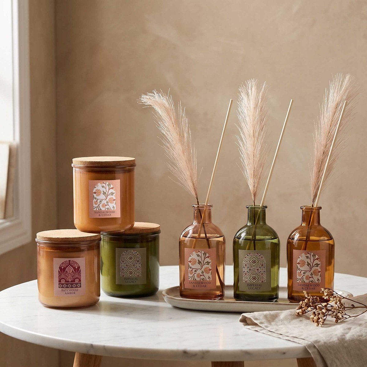 Nuvori Gardenia Sandalwood and Cedar Jar Candle - 340 gm-hbxdiningroom-decorandaccessories-candles-image-4
