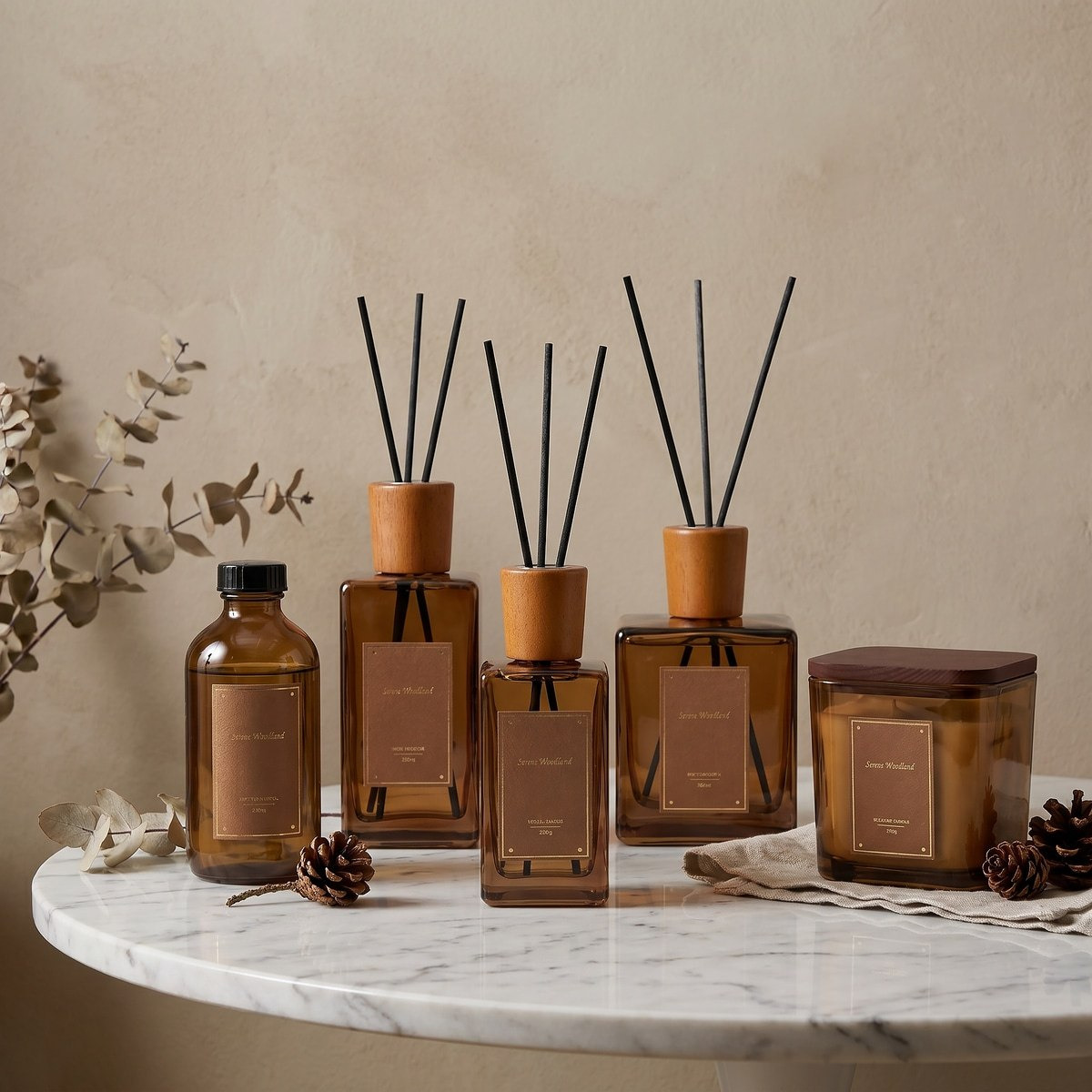 Nuvori Scentelier Serene Woodland Jar Candle - 370 gm-hbxdiningroom-decorandaccessories-candles-image-4