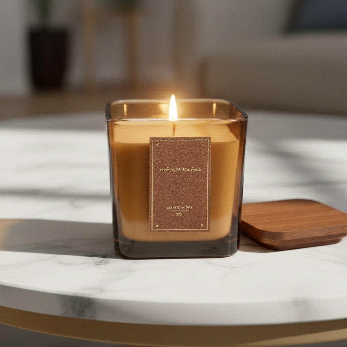 Nuvori Scentelier Verbena and Patchouli Jar Candle - 370 gm-hbxdiningroom-decorandaccessories-candles-image-2