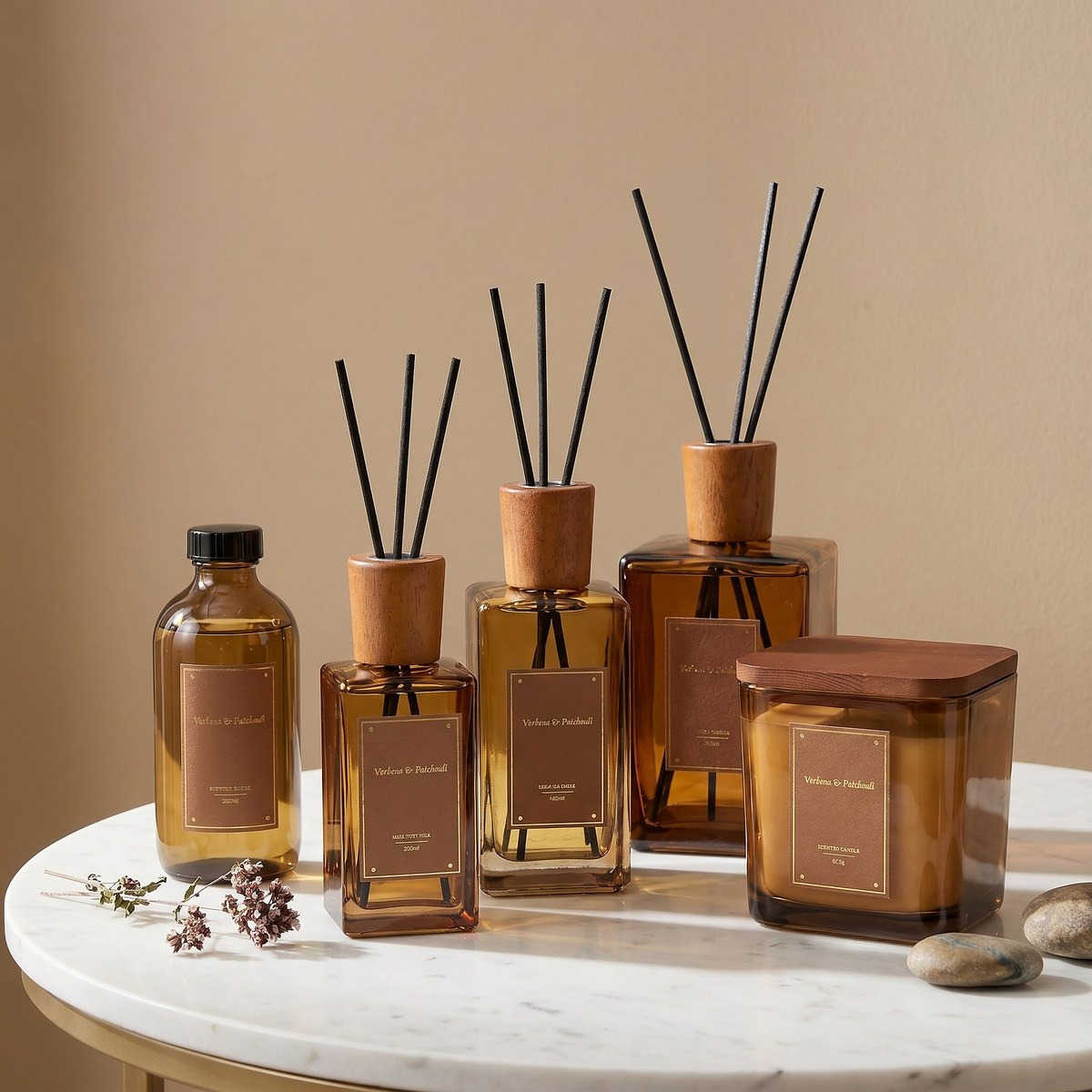Nuvori Scentelier Verbena and Patchouli Jar Candle - 370 gm-hbxdiningroom-decorandaccessories-candles-image-4