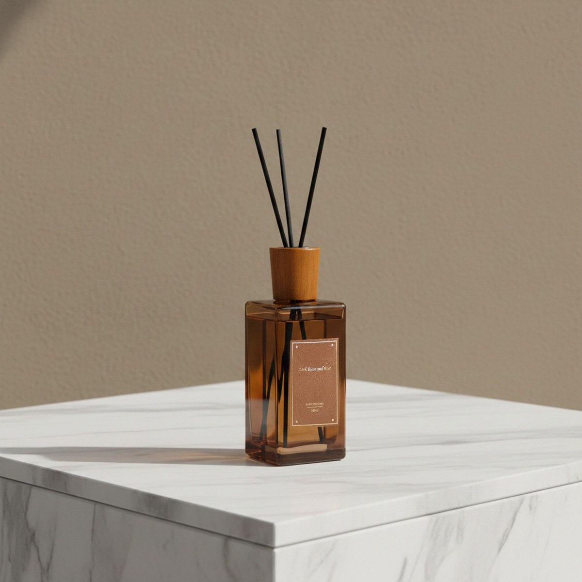 Nuvori Scentelier Dark Rum and Rose Reed Diffuser - 350 ml-hbxbedroom-homefragrance-diffusers-image-2