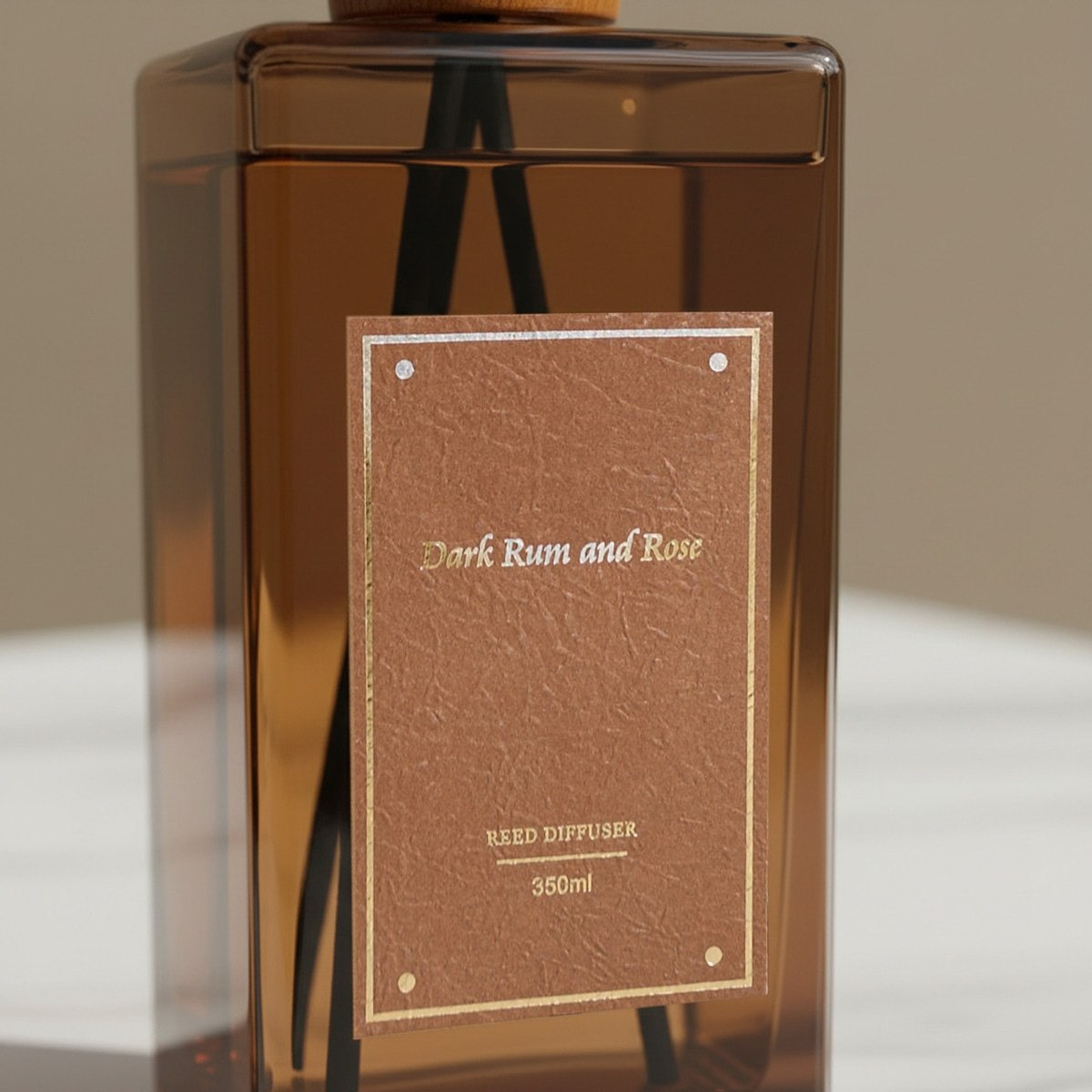 Nuvori Scentelier Dark Rum and Rose Reed Diffuser - 350 ml-hbxbedroom-homefragrance-diffusers-image-3