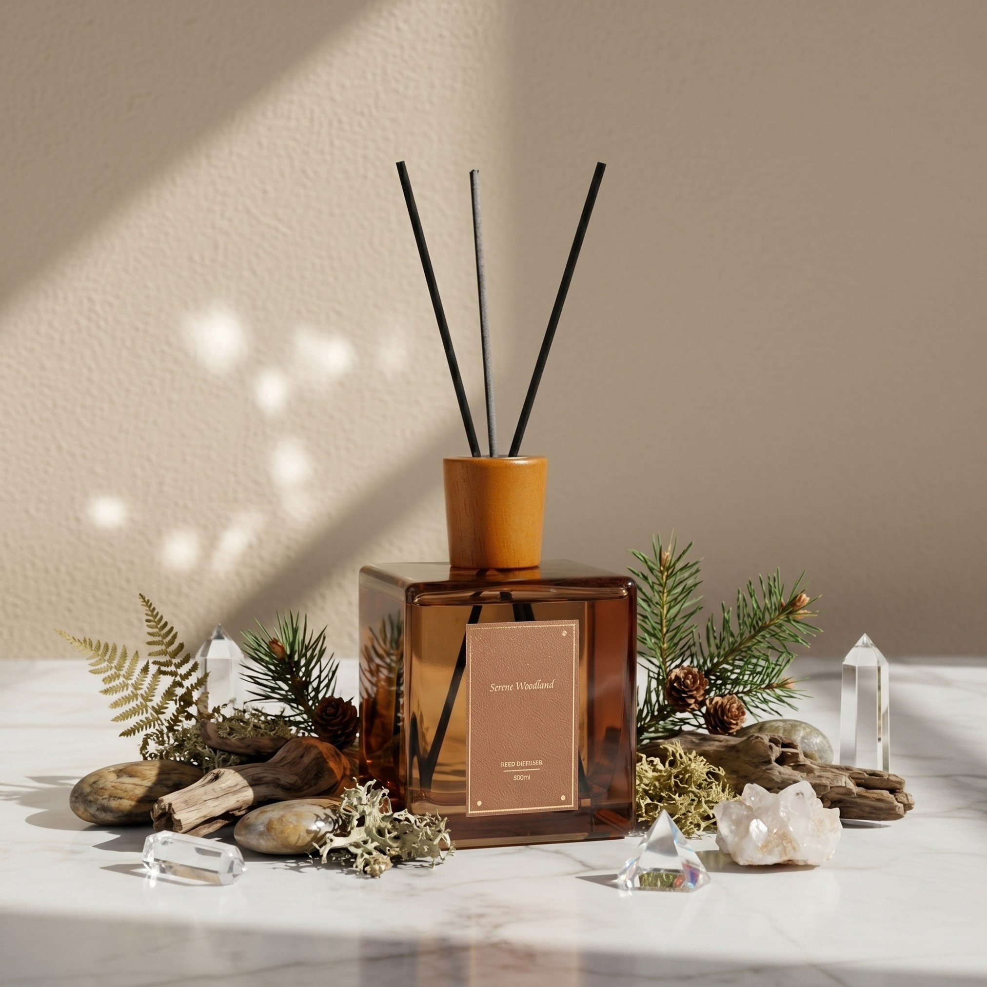 Nuvori Scentelier Serene Woodland Reed Diffuser - 500 ml-hbxbedroom-homefragrance-diffusers-image-1