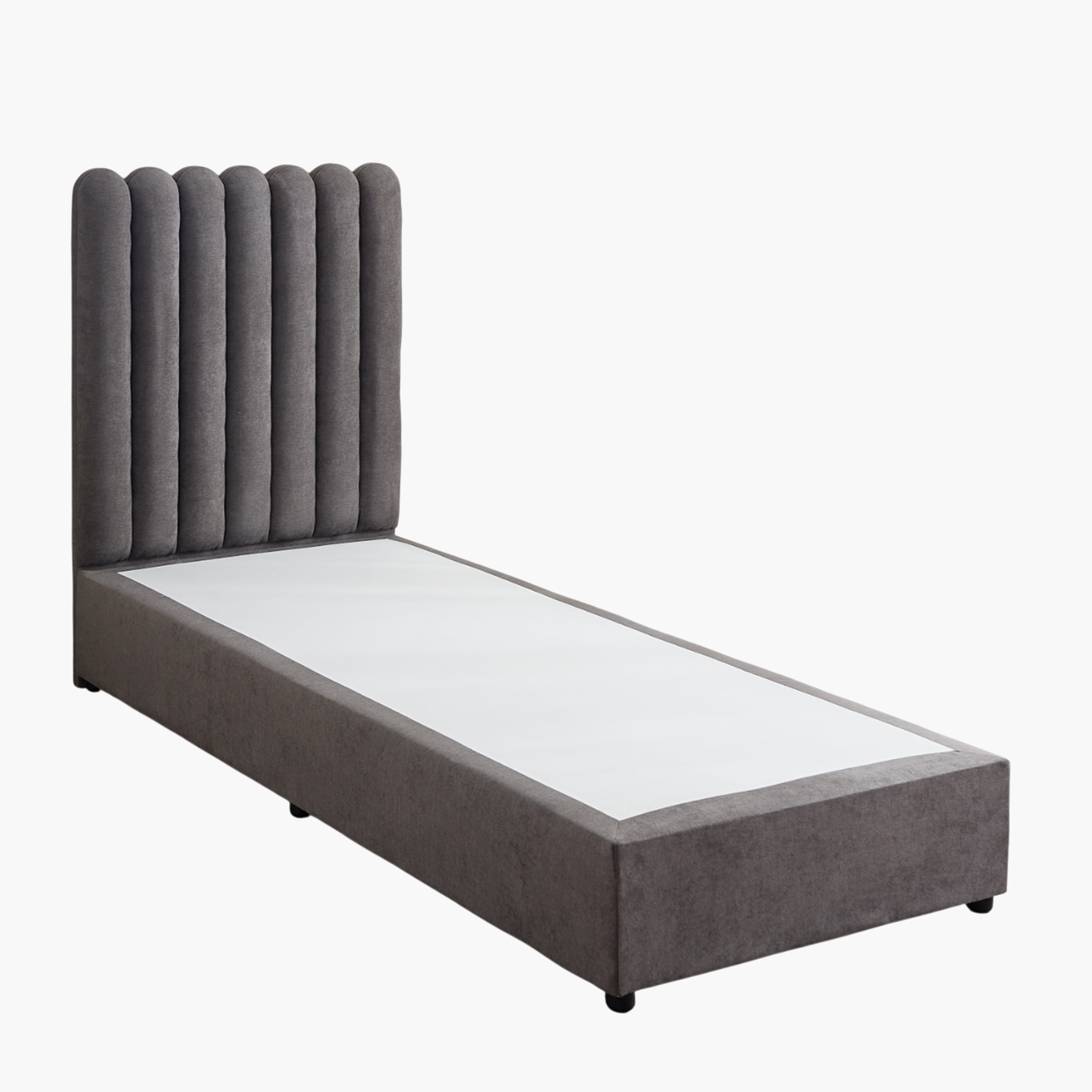 Curvy Haze Upholstered Single Bed - 90x200 cm-hbxkidsandyouth-bedsandbedsets-beds-single-image-8