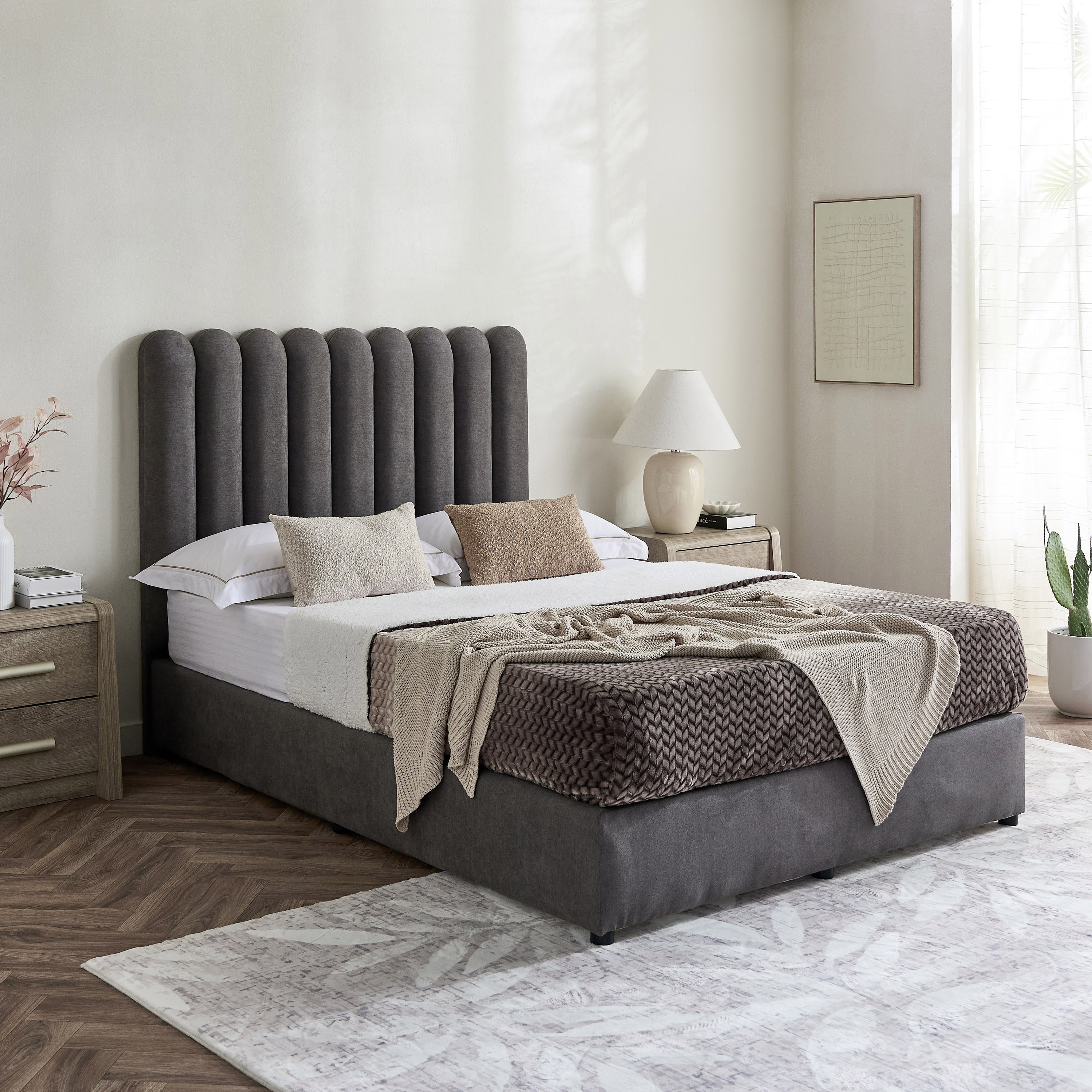 Curvy Haze Upholstered Twin Bed - 120x200 cm-hbxbedroom-bedsandbedsets-upholsteredbeds-twin-image-7