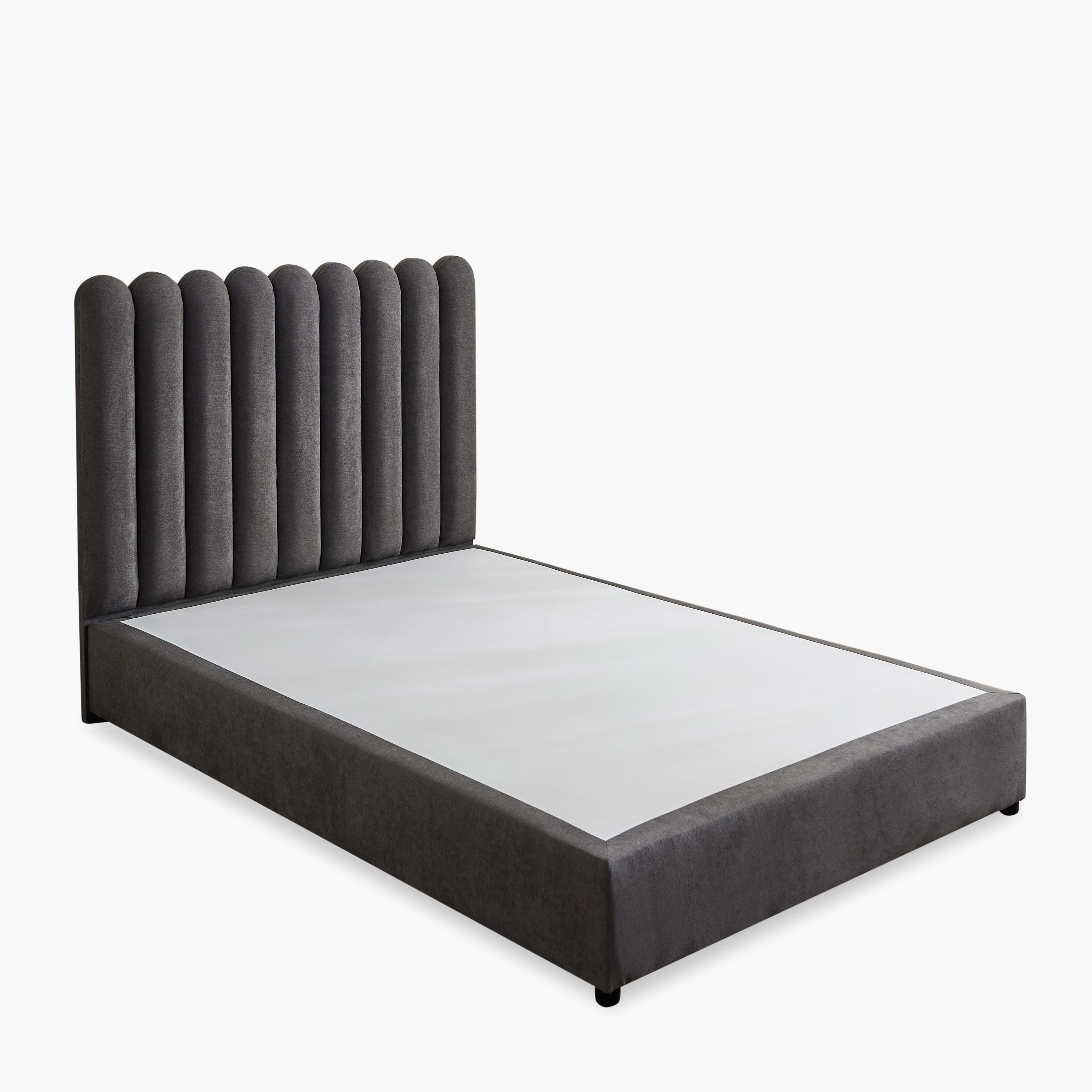 Curvy Haze Upholstered Twin Bed - 120x200 cm-hbxbedroom-bedsandbedsets-upholsteredbeds-twin-image-8