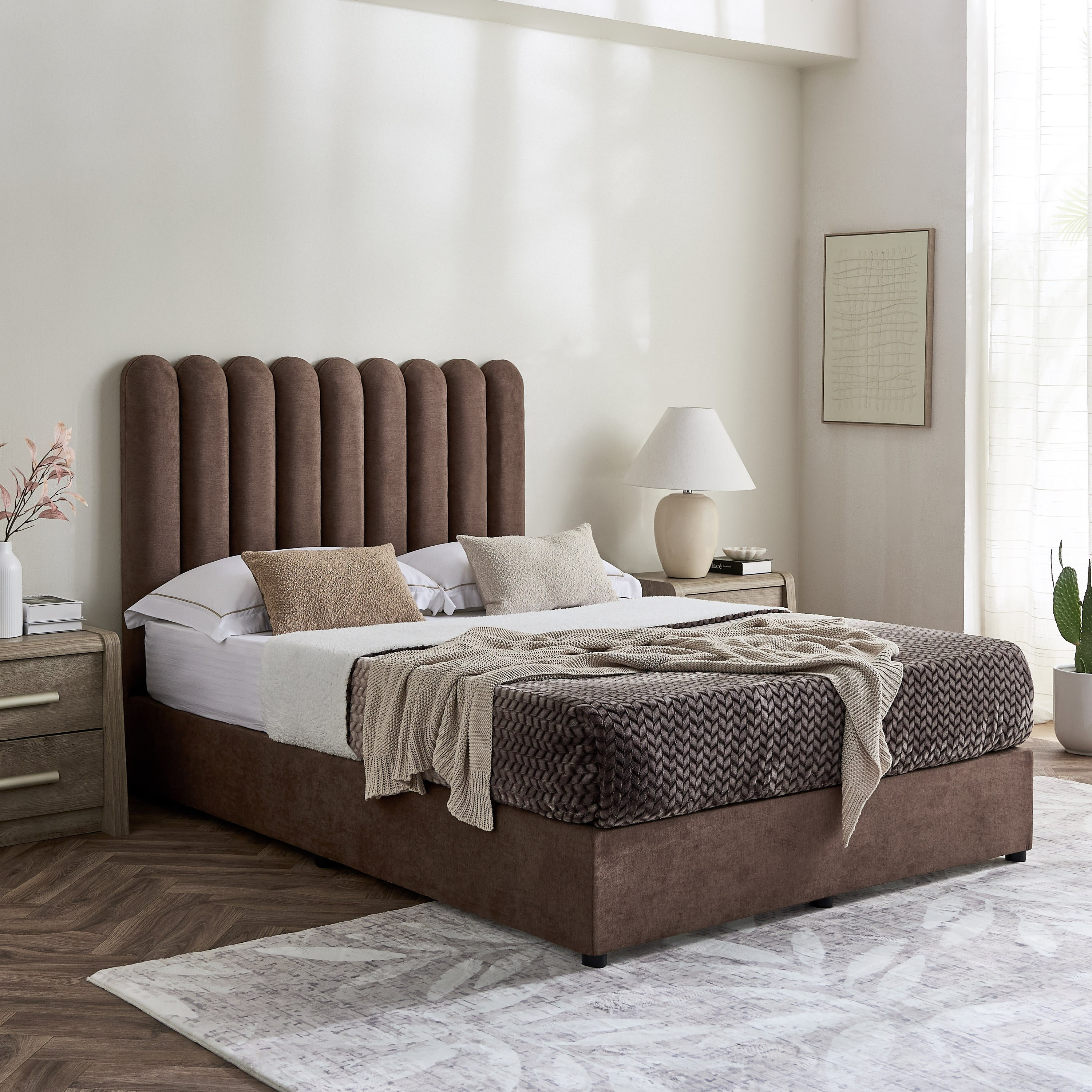 Curvy Haze Upholstered Queen Bed - 160x200 cm-hbxbedroom-bedsandbedsets-beds-queen-image-7