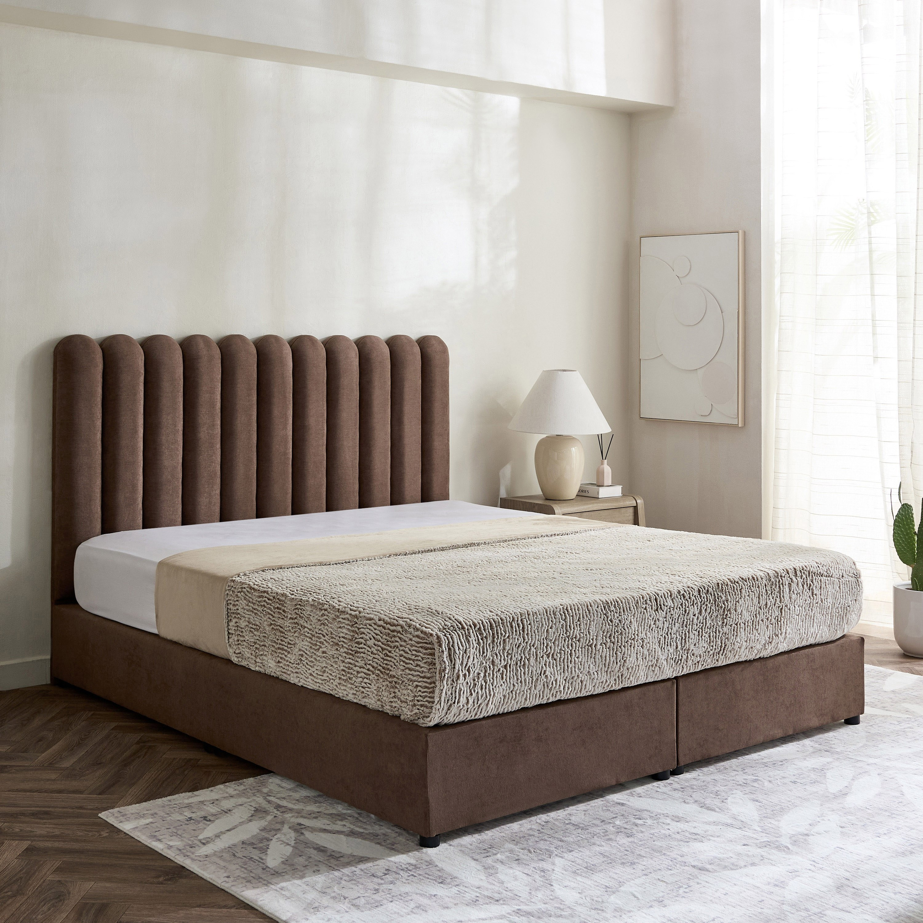 Curvy Haze King Upholstered Bed - 180x200 cm-PROMO_HB_UAE_HBX10_250526-image-1