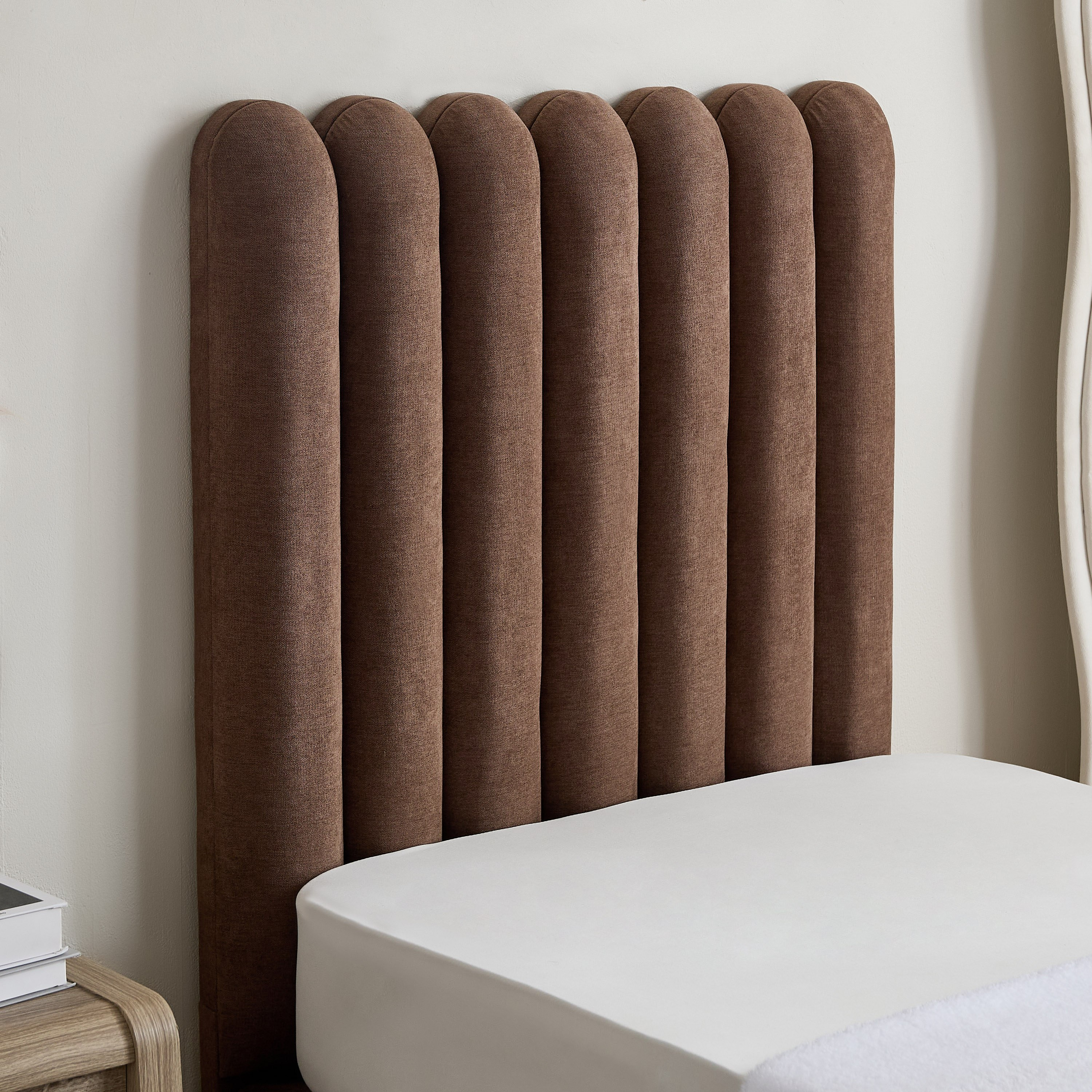 Curvy Haze Upholstered Single Bed - 90x200 cm-hbxkidsandyouth-bedsandbedsets-beds-single-image-3