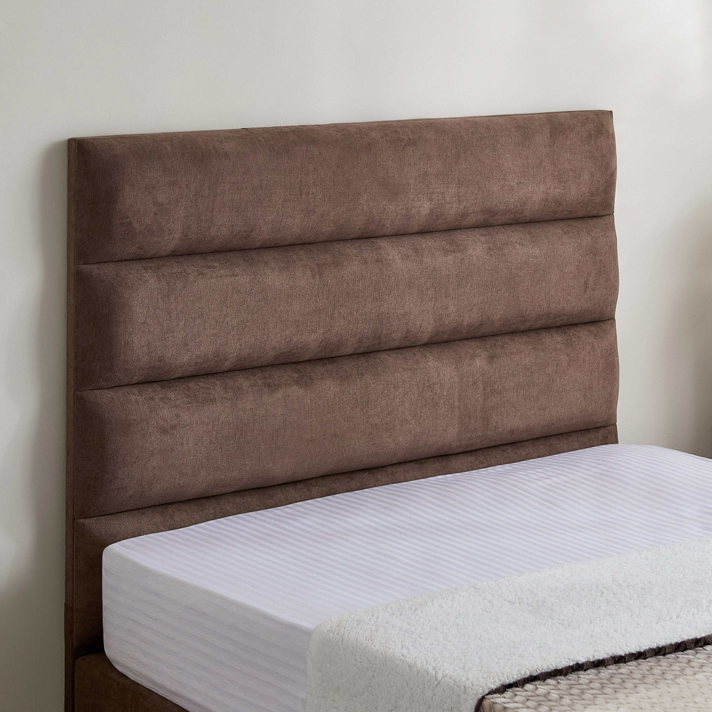 Curvy Linear Upholstered Twin Bed - 120x200 cm-hbxbedroom-bedsandbedsets-upholsteredbeds-twin-image-3