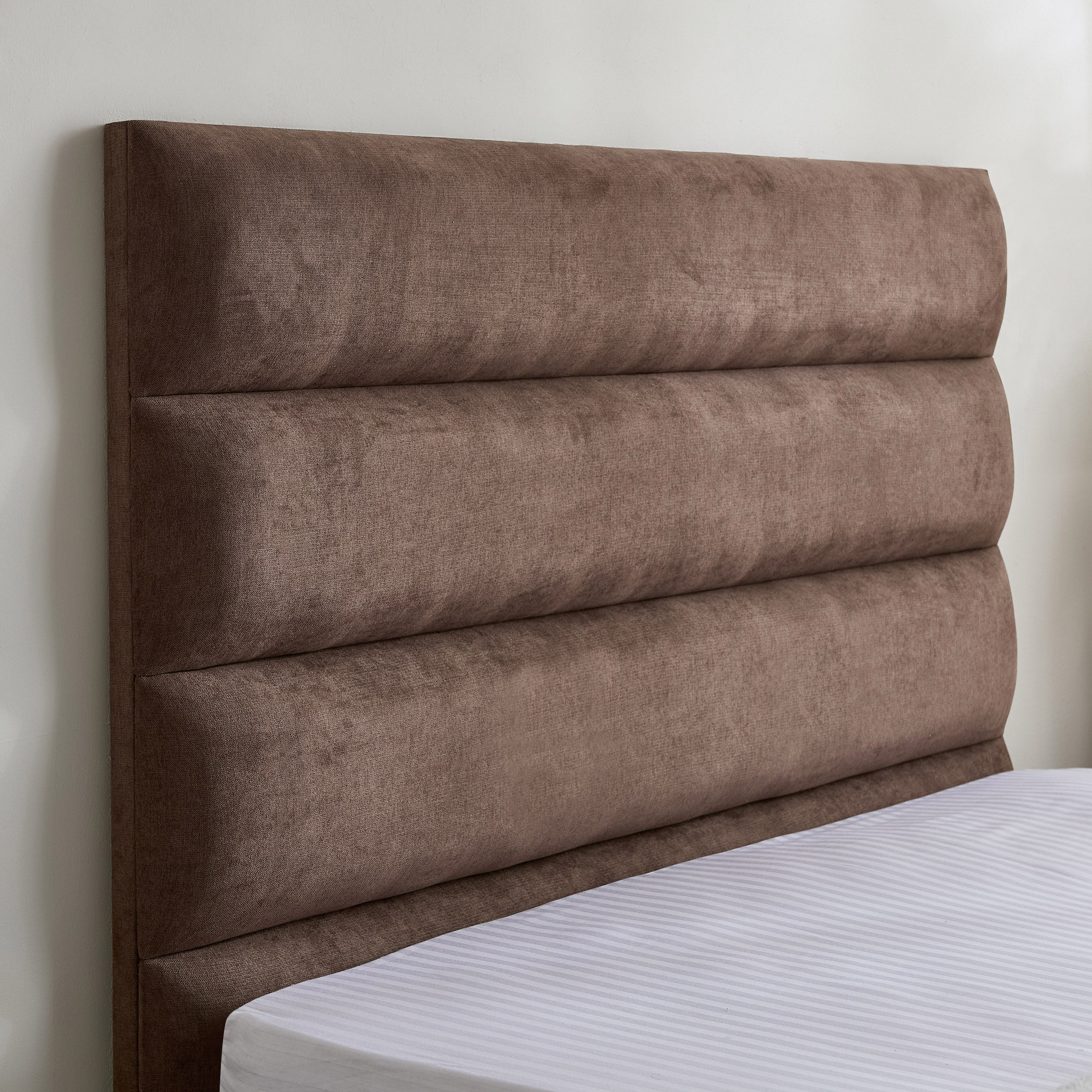Curvy Linear Upholstered Twin Bed - 120x200 cm-hbxbedroom-bedsandbedsets-upholsteredbeds-twin-image-4