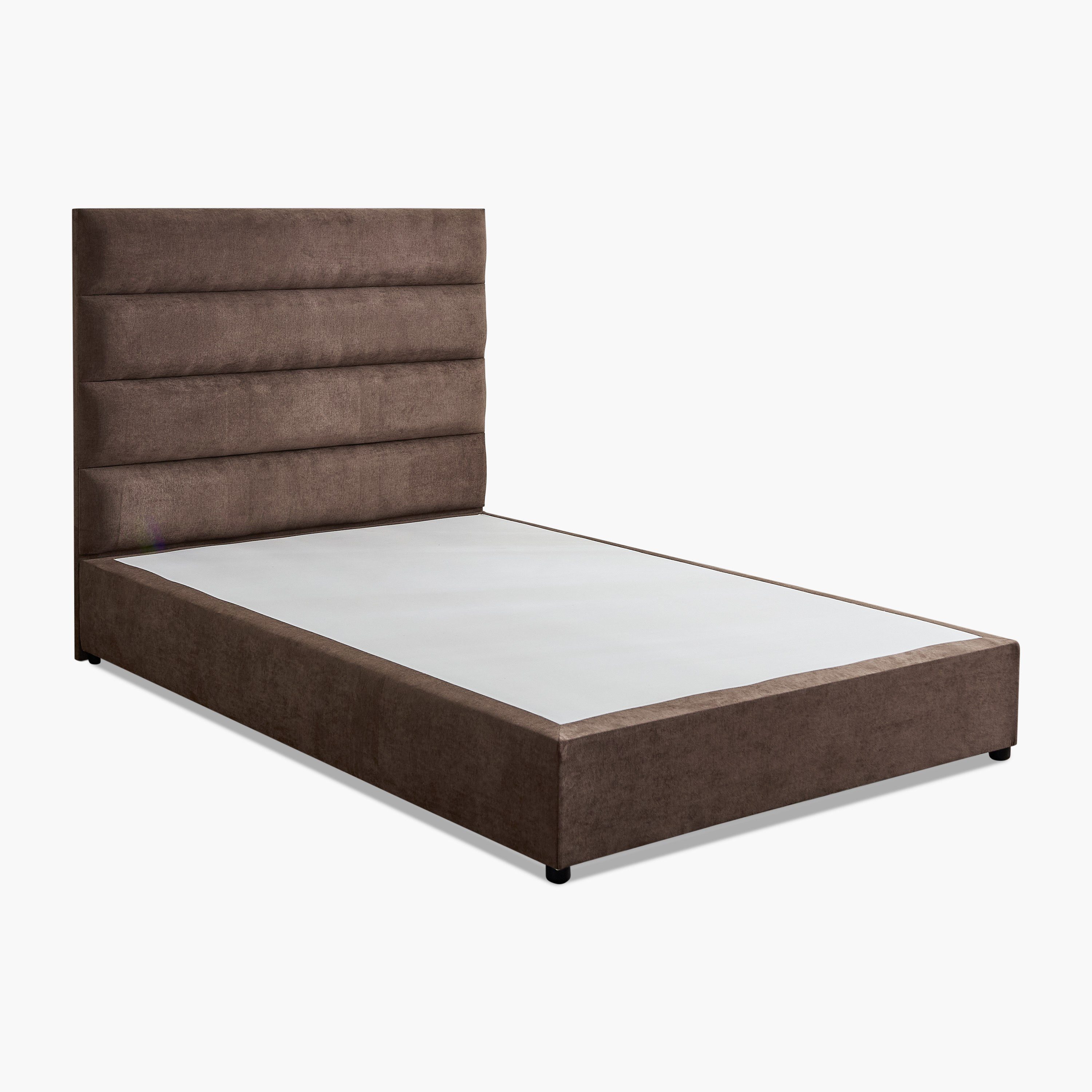 Curvy Linear Upholstered Twin Bed - 120x200 cm-hbxbedroom-bedsandbedsets-upholsteredbeds-twin-image-8