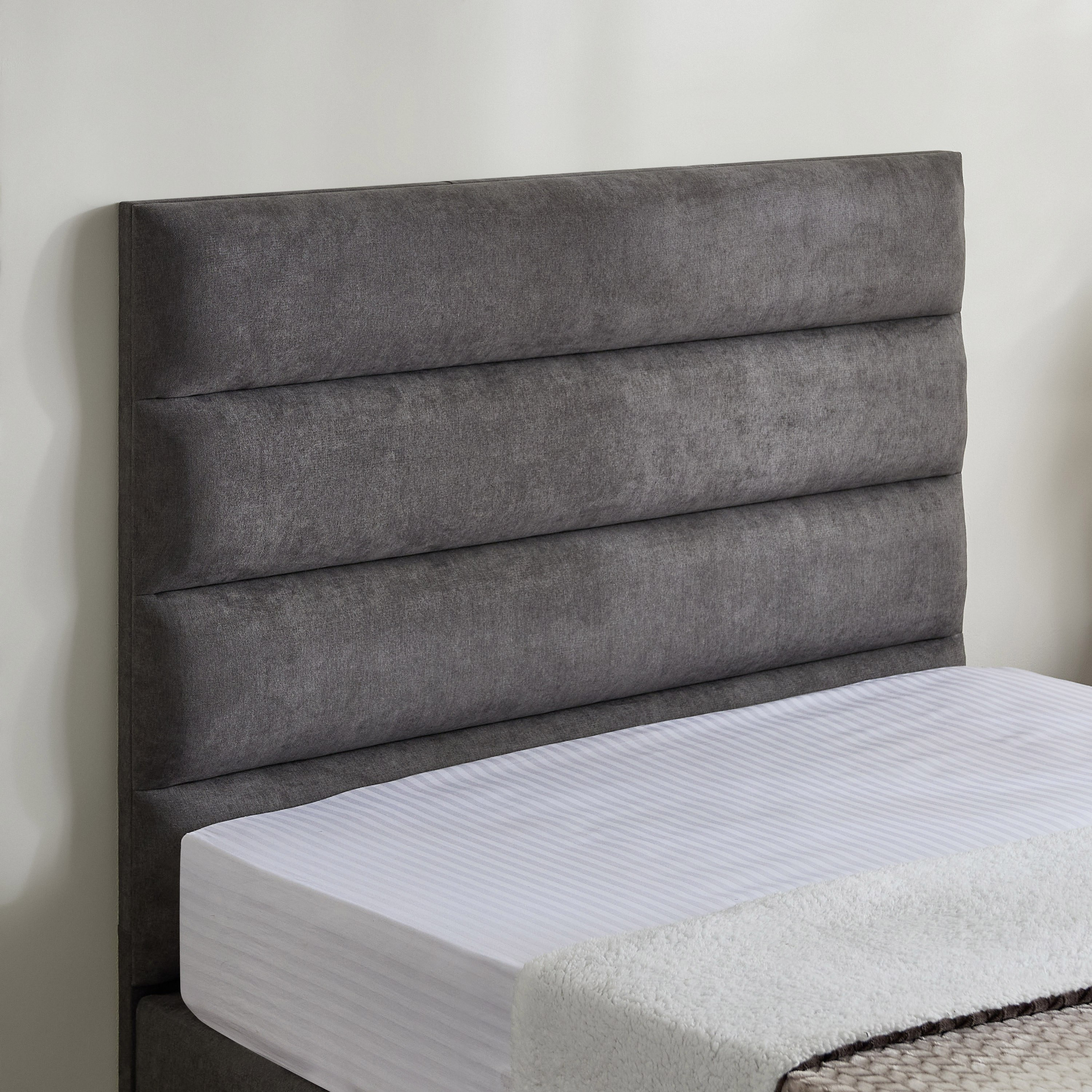 Curvy Linear Upholstered Twin Bed - 120x200 cm-hbxbedroom-bedsandbedsets-upholsteredbeds-twin-image-3