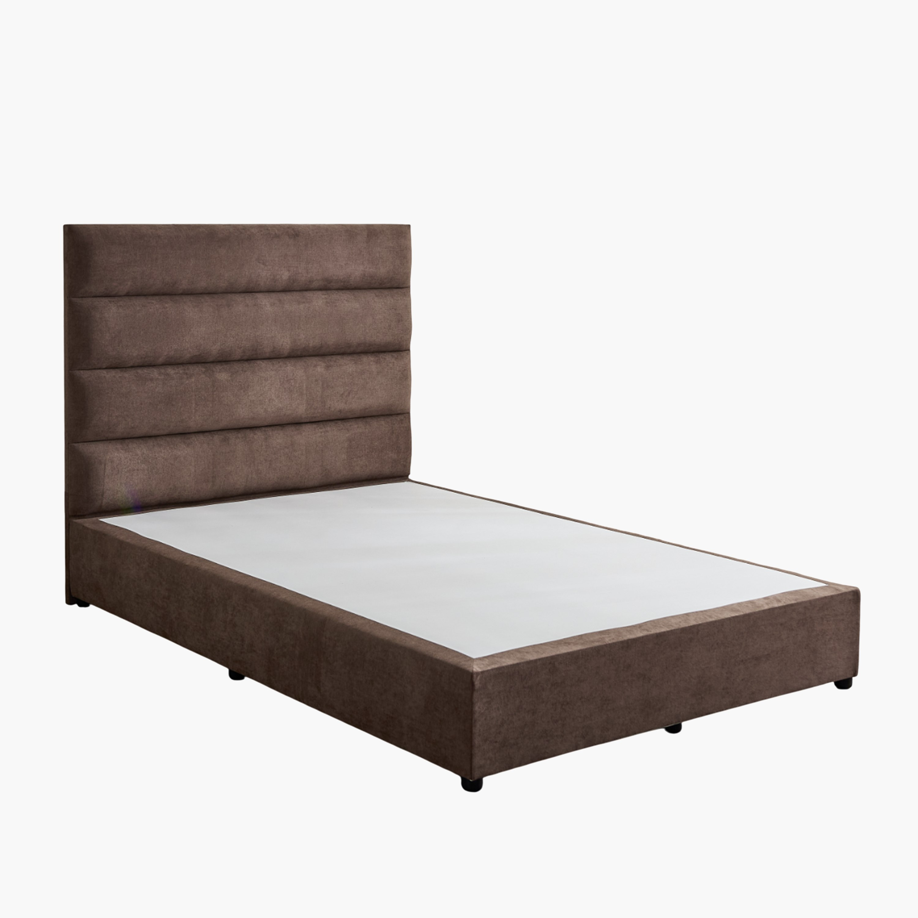 Curvy Linear Upholstered Queen Bed - 140x200 cm-hbxbedroom-bedsandbedsets-beds-queen-image-8