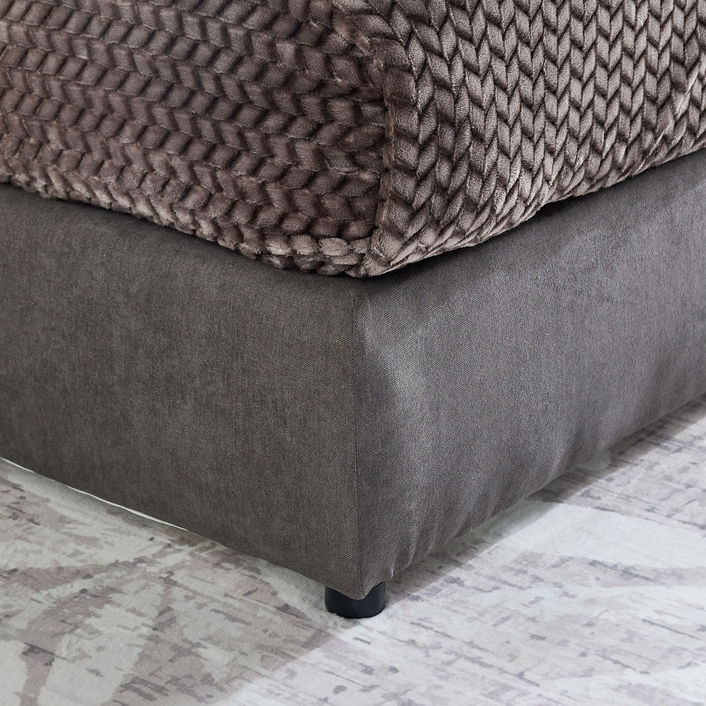 Curvy Linear Upholstered Queen Bed - 140x200 cm-hbxbedroom-bedsandbedsets-beds-queen-image-6