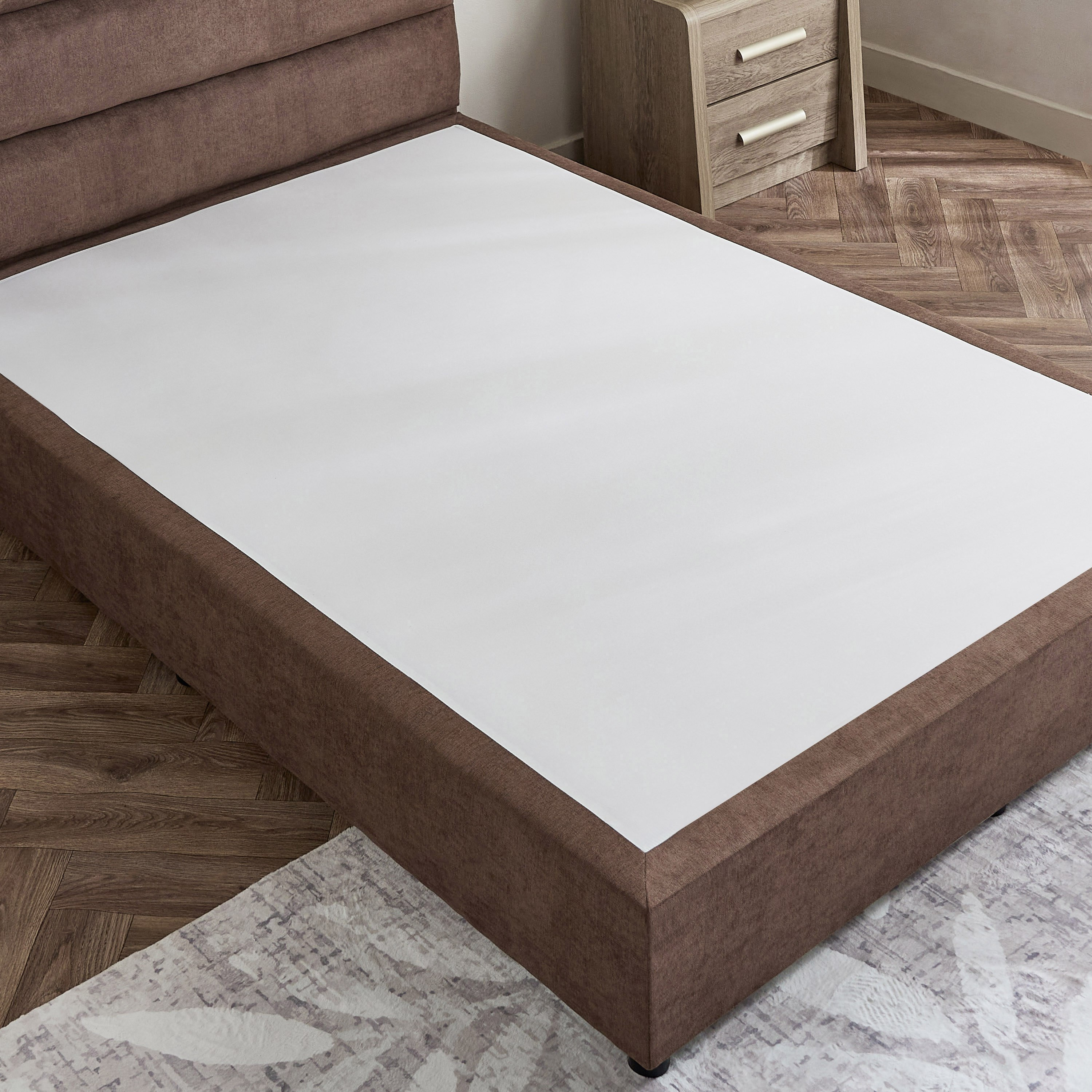 Curvy Linear Upholstered Queen Bed - 160x200 cm-hbxbedroom-bedsandbedsets-beds-queen-image-5
