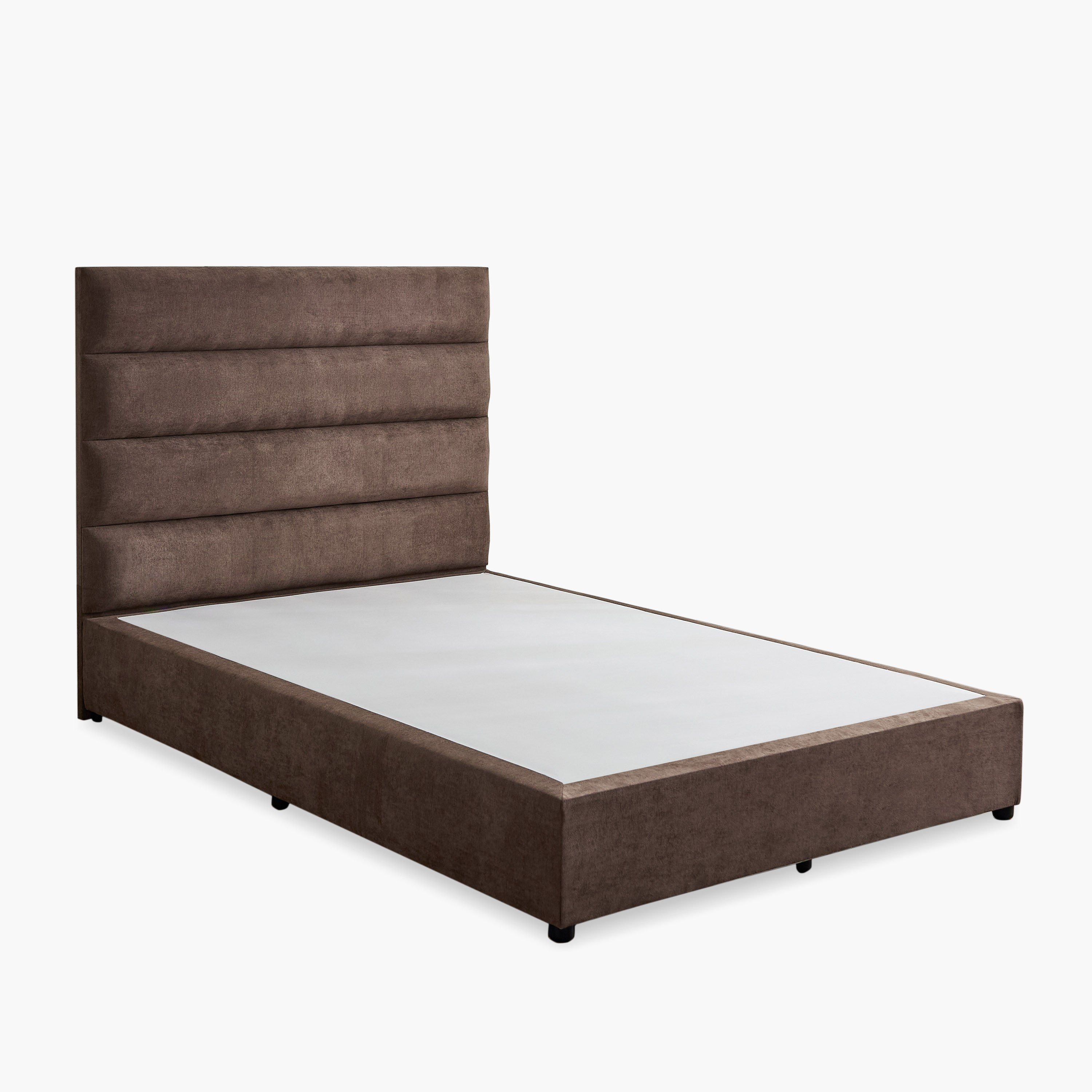 Curvy Linear Upholstered Queen Bed - 160x200 cm-hbxbedroom-bedsandbedsets-beds-queen-image-8