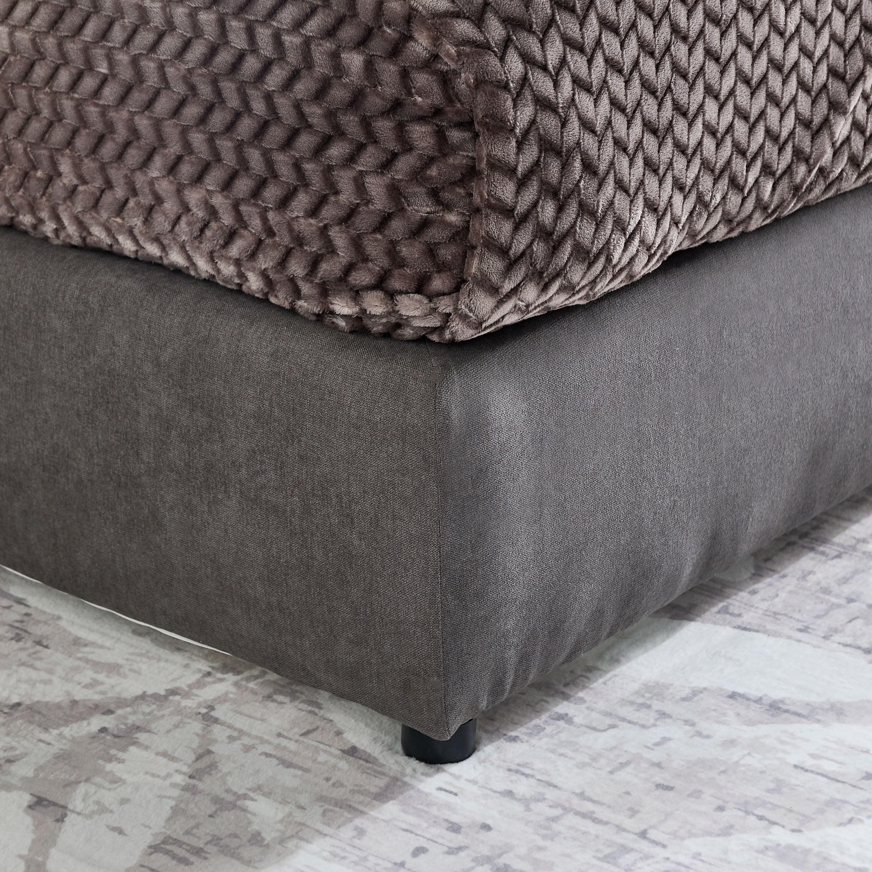 Curvy Linear Upholstered Queen Bed - 160x200 cm-hbxbedroom-bedsandbedsets-beds-queen-image-6