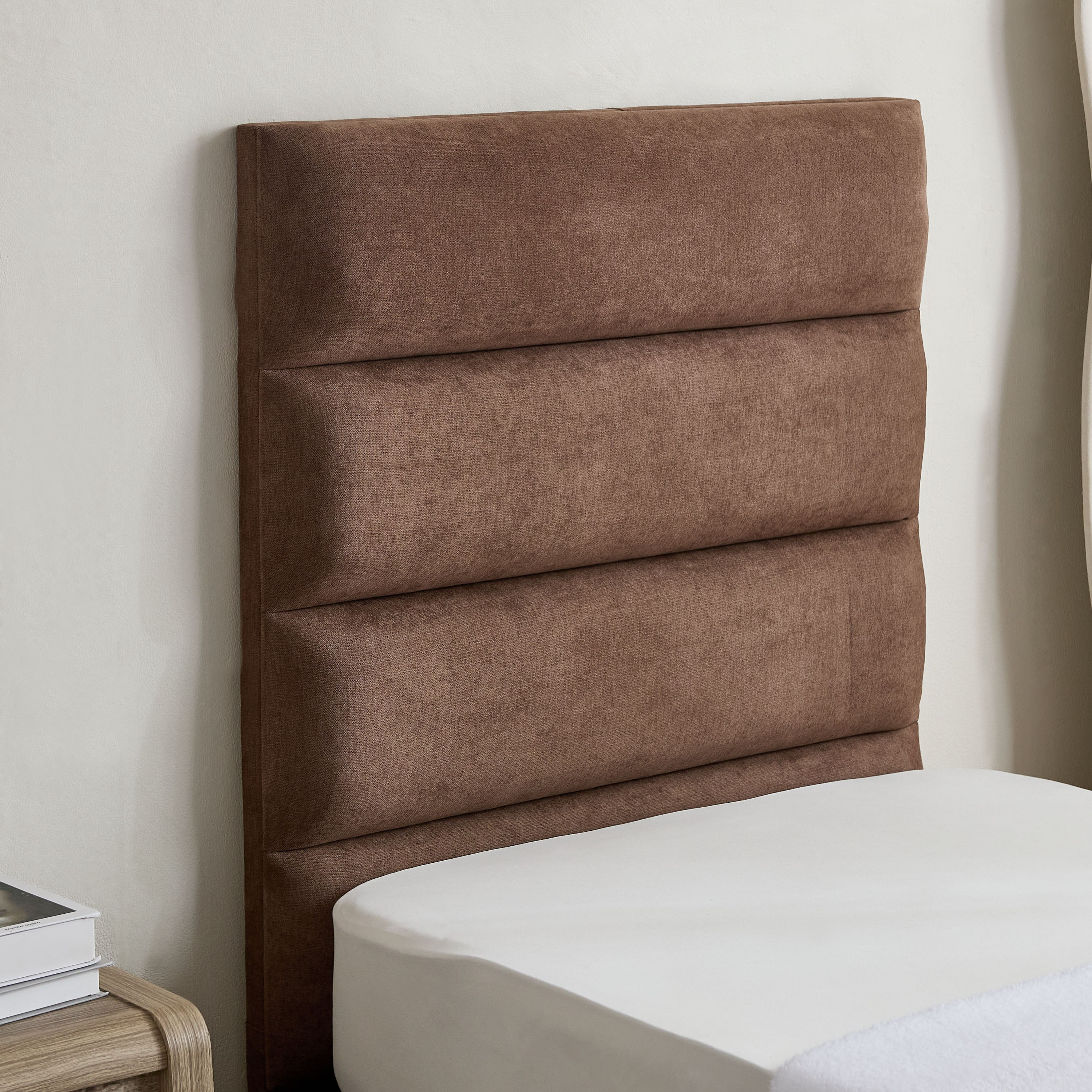 Curvy Linear Upholstered Single Bed - 90x200 cm-hbxkidsandyouth-bedsandbedsets-beds-single-image-3