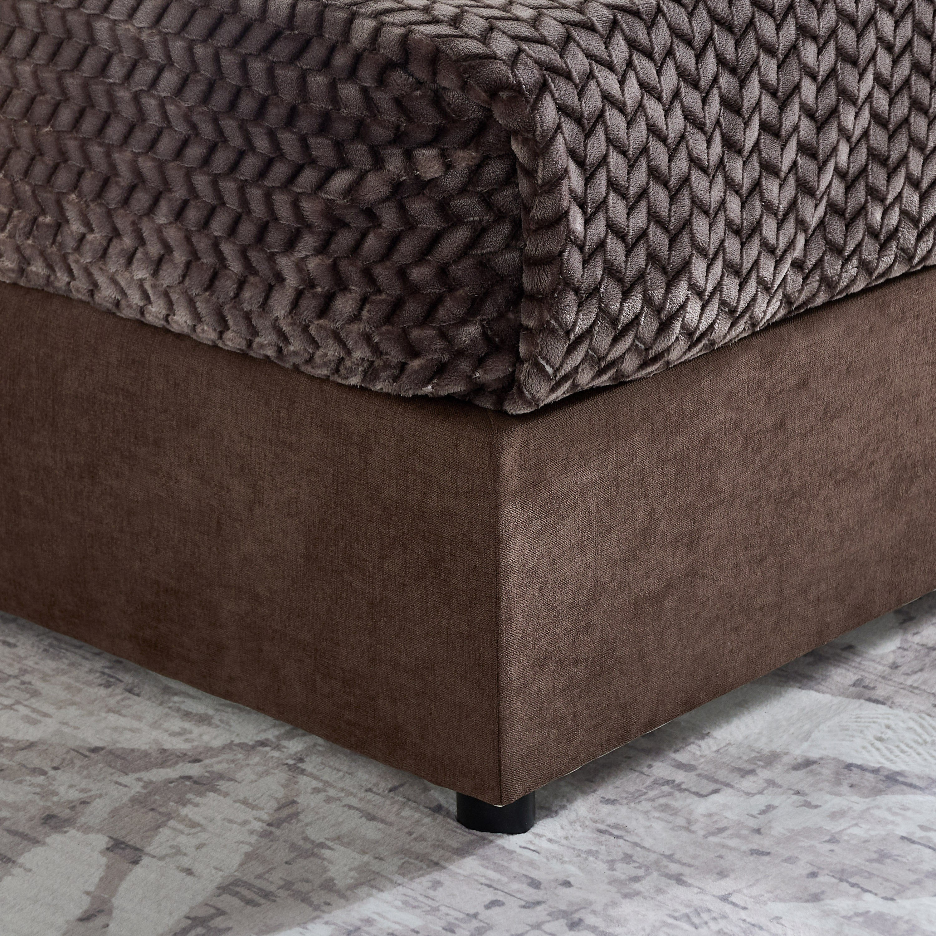 Curvy Riston Upholstered Twin Bed - 120x200 cm-hbxbedroom-bedsandbedsets-upholsteredbeds-twin-image-5