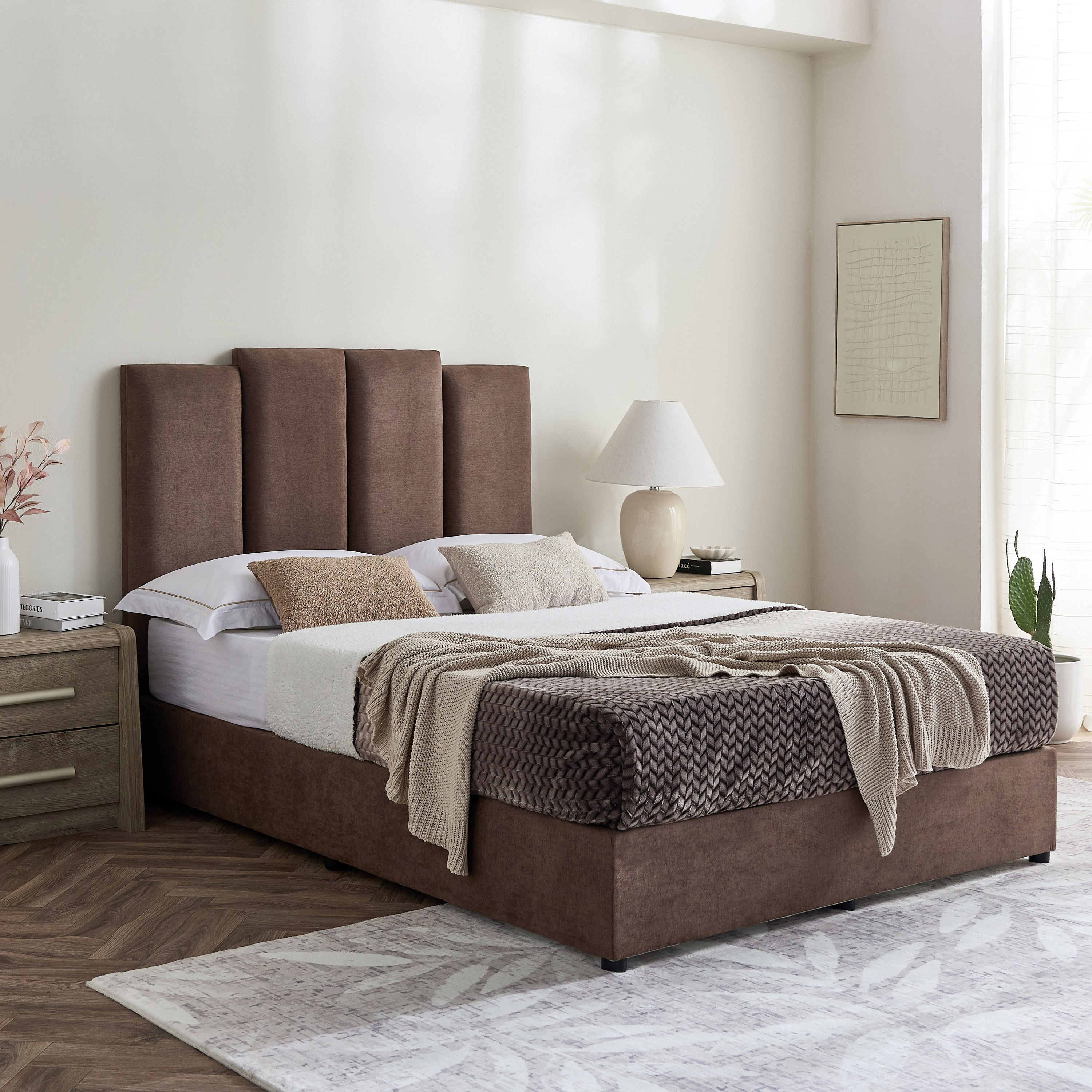 Curvy Riston Upholstered Twin Bed - 120x200 cm-hbxbedroom-bedsandbedsets-upholsteredbeds-twin-image-7