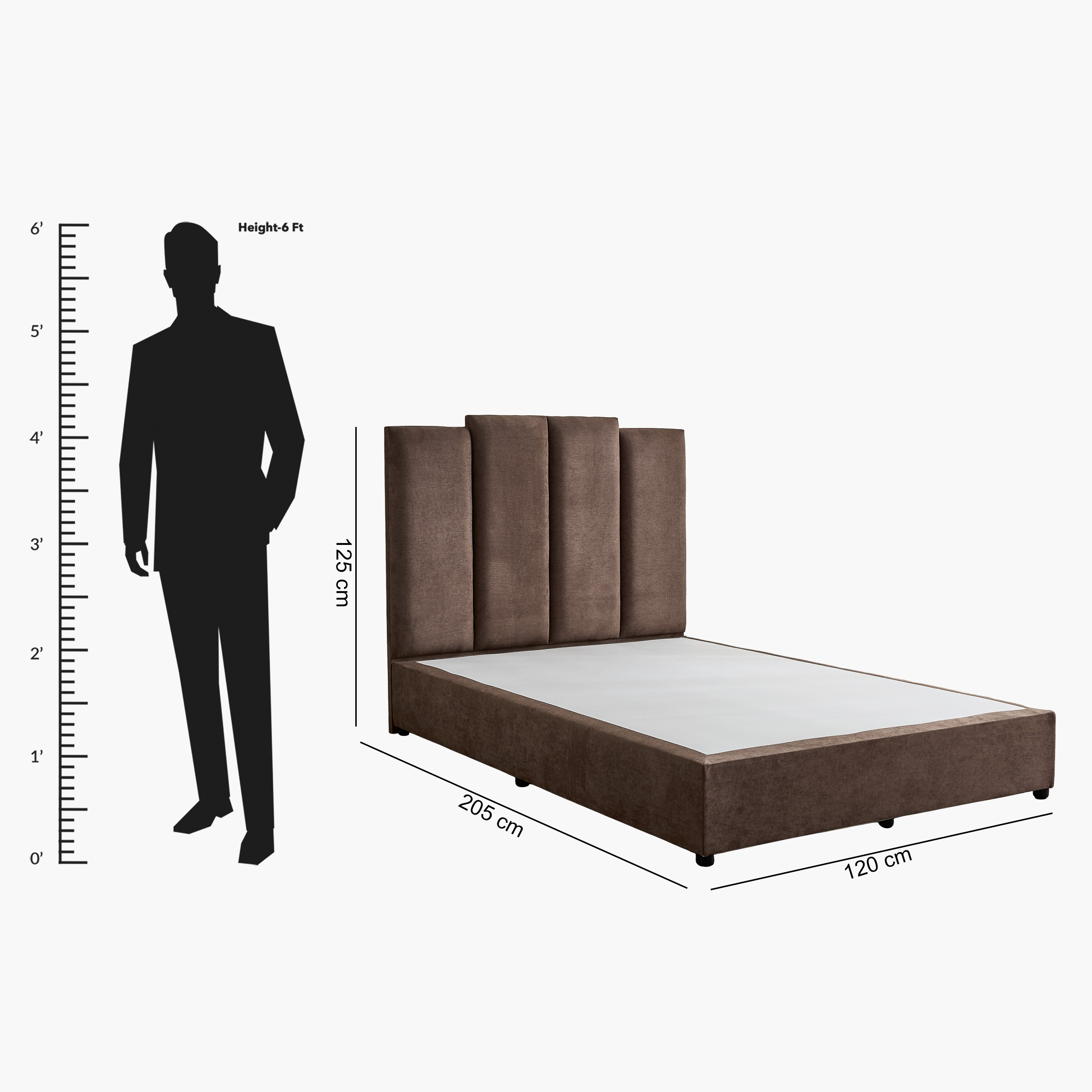 Curvy Riston Upholstered Twin Bed - 120x200 cm-hbxbedroom-bedsandbedsets-upholsteredbeds-twin-image-9