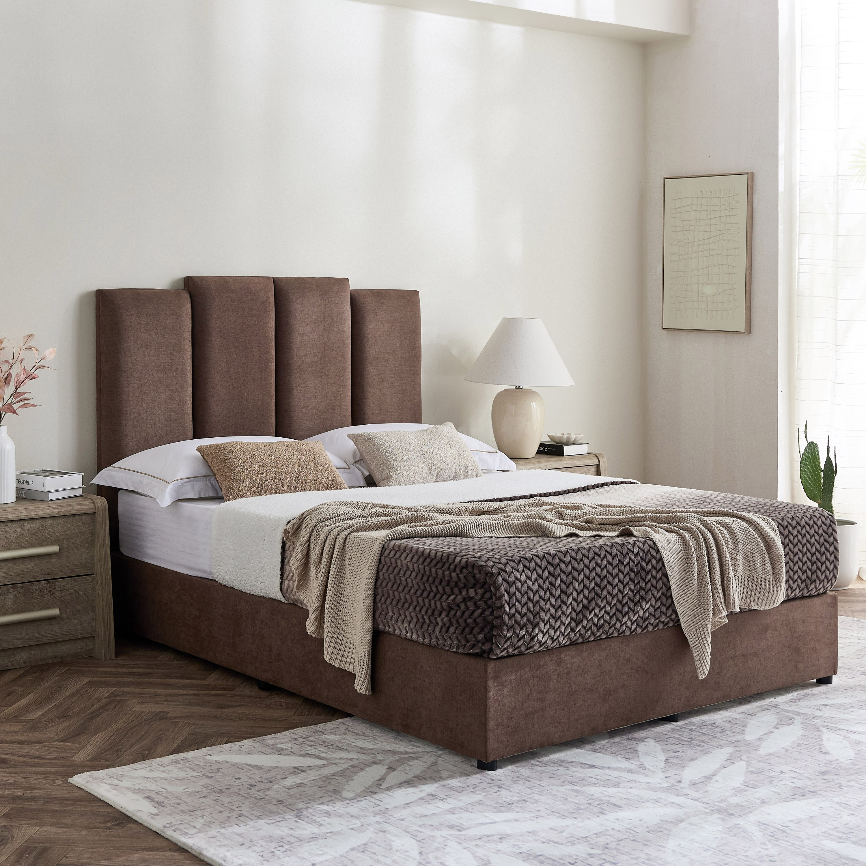 Curvy Riston Upholstered Queen Bed - 140x200 cm-hbxbedroom-bedsandbedsets-beds-queen-image-7