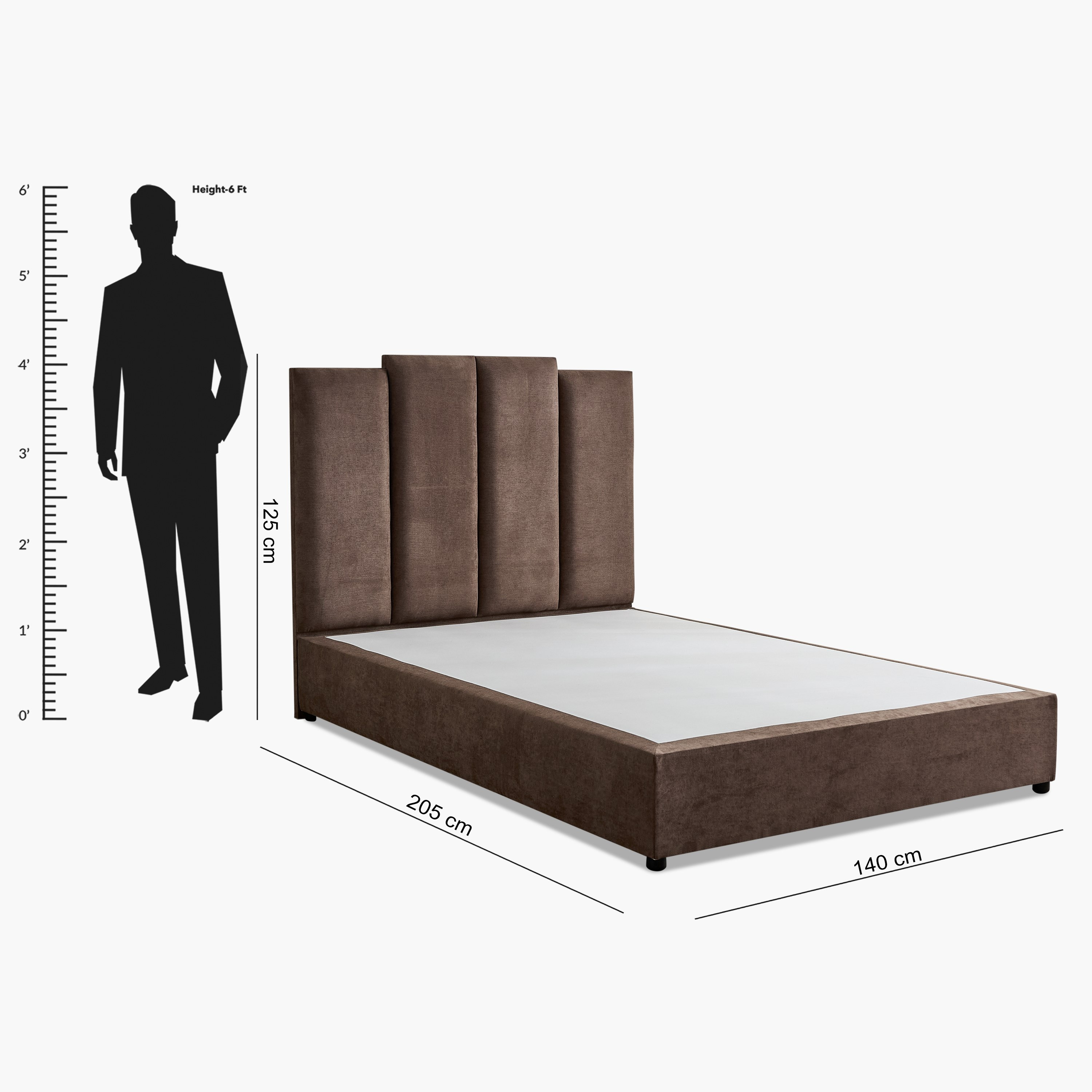 Curvy Riston Upholstered Queen Bed - 140x200 cm-hbxbedroom-bedsandbedsets-beds-queen-image-9