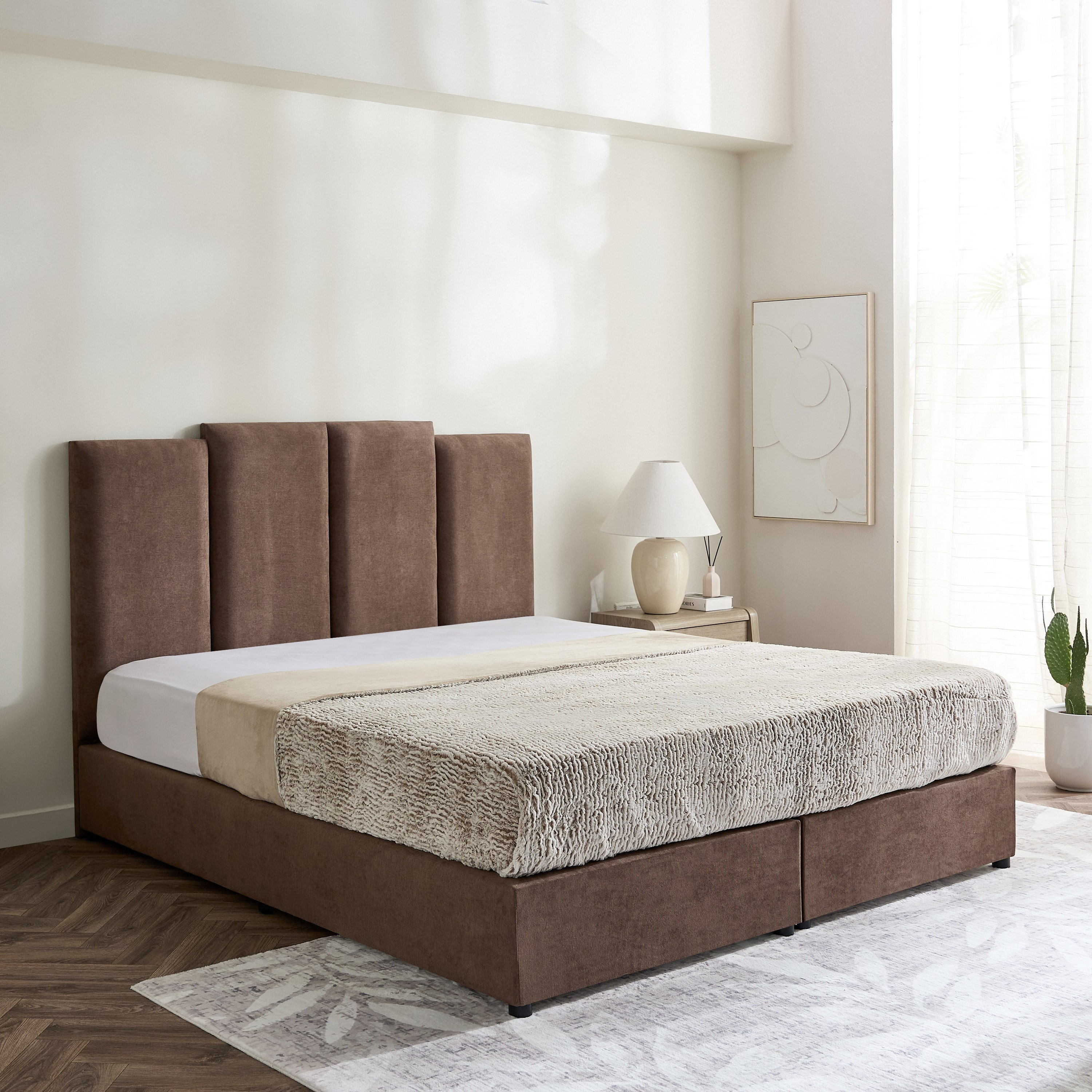 Curvy Riston Upholstered King Bed - 180x200 cm-PROMO_HB_UAE_HBX10_250526-image-1