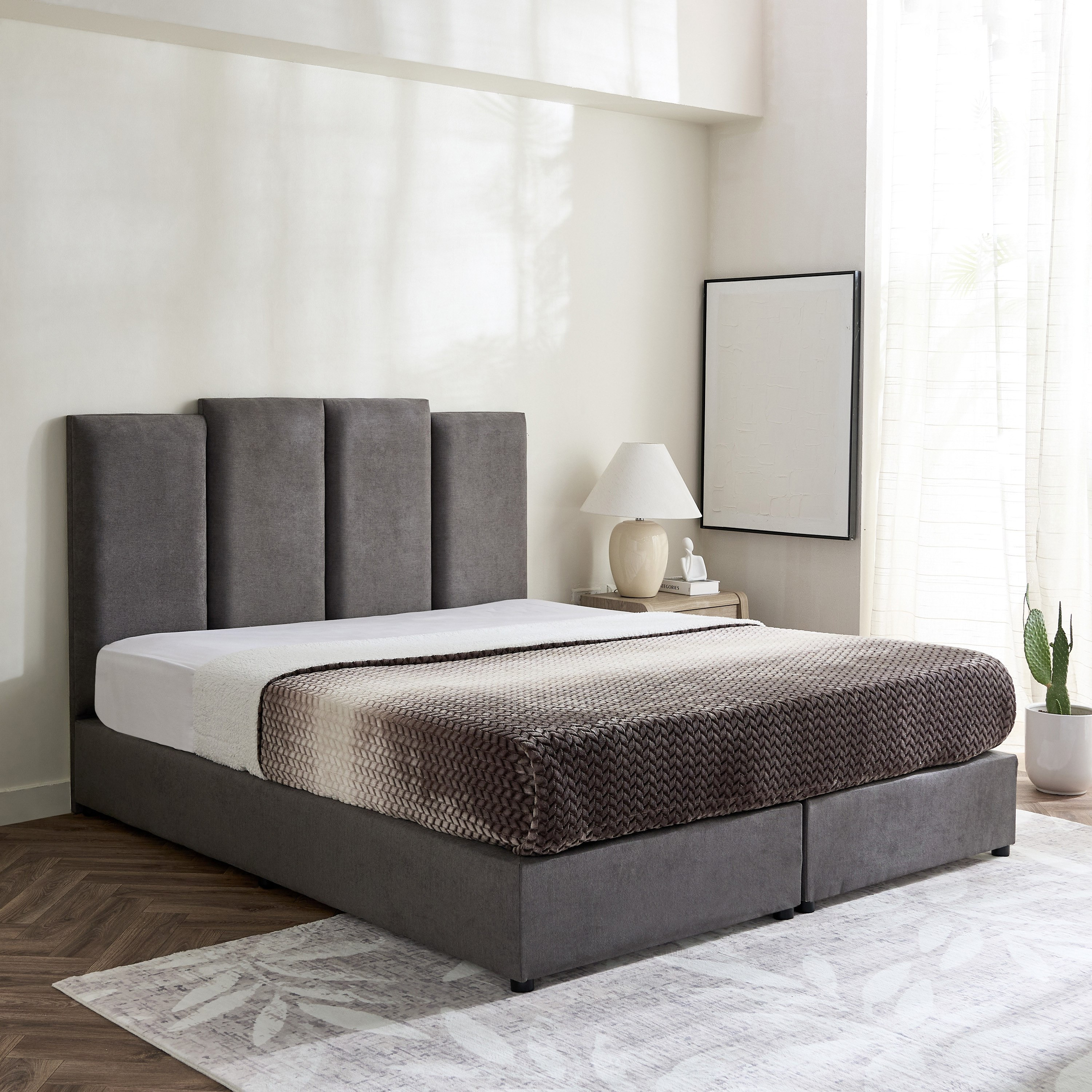 Curvy Riston Upholstered King Bed - 180x200 cm-PROMO_HB_UAE_HBX10_250526-image-1